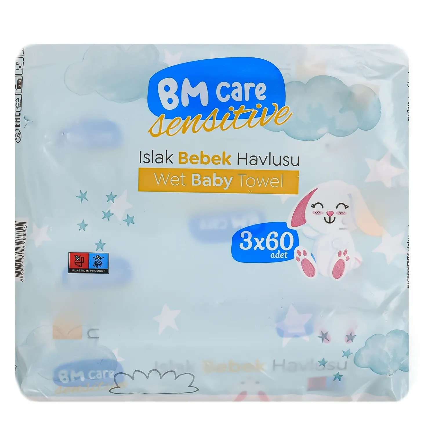 Bm Care Sensitive Islak Mendil 3x60lı