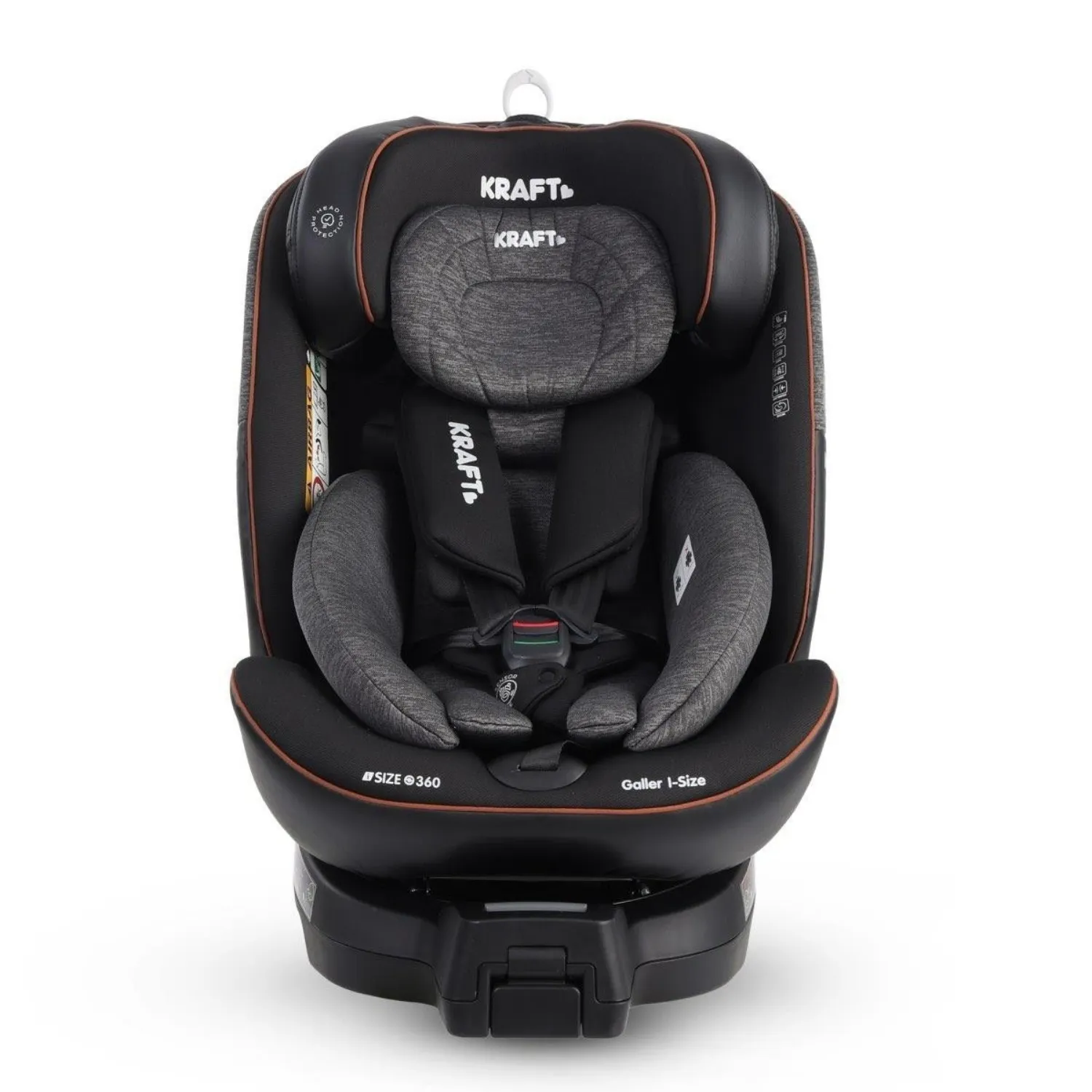 Kraft Galler I-Size Oto Koltuğu 0-36 Kg Koyu Gri
