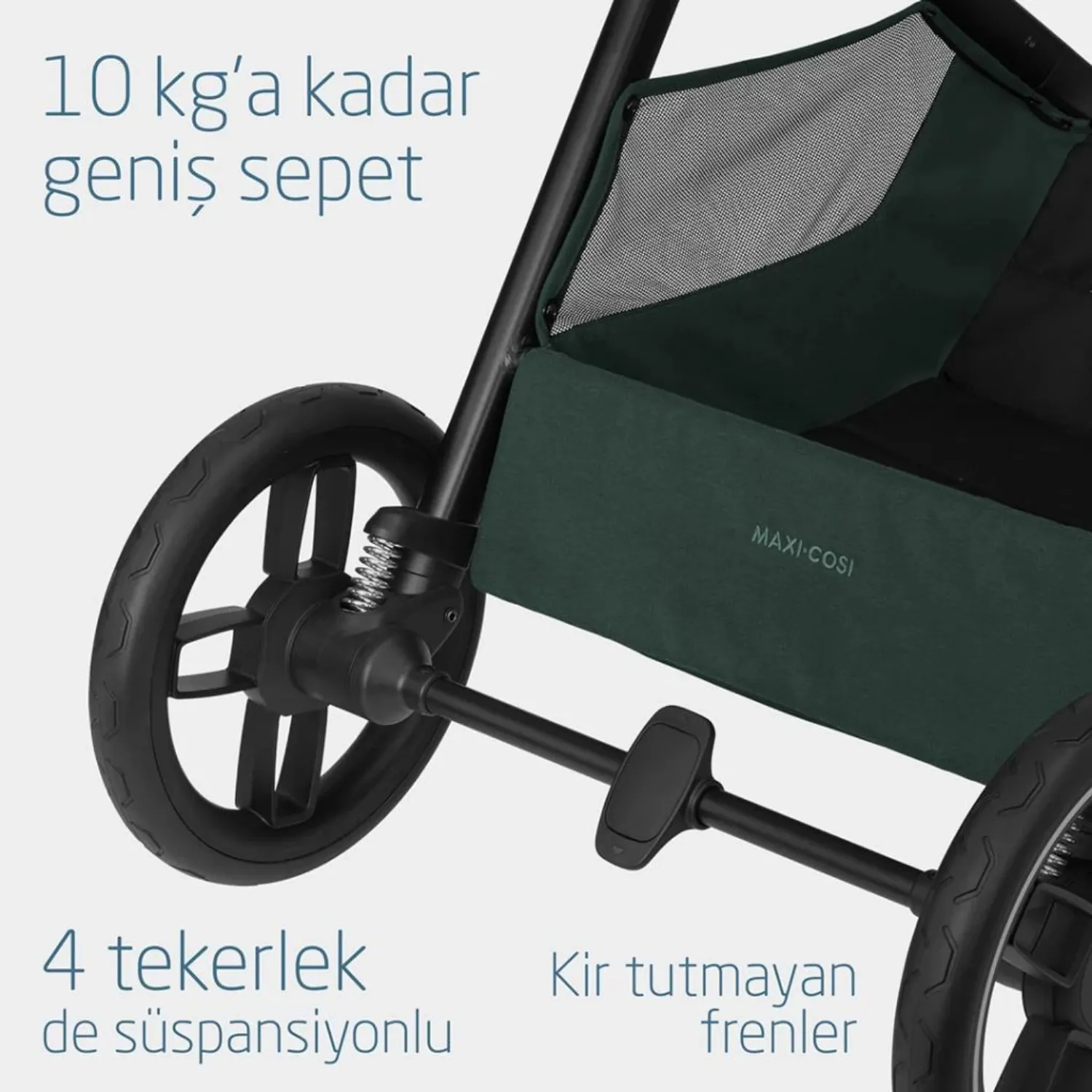 Maxi Cosi Oxford Çift Yönlü Bebek Arabası Twillic Green