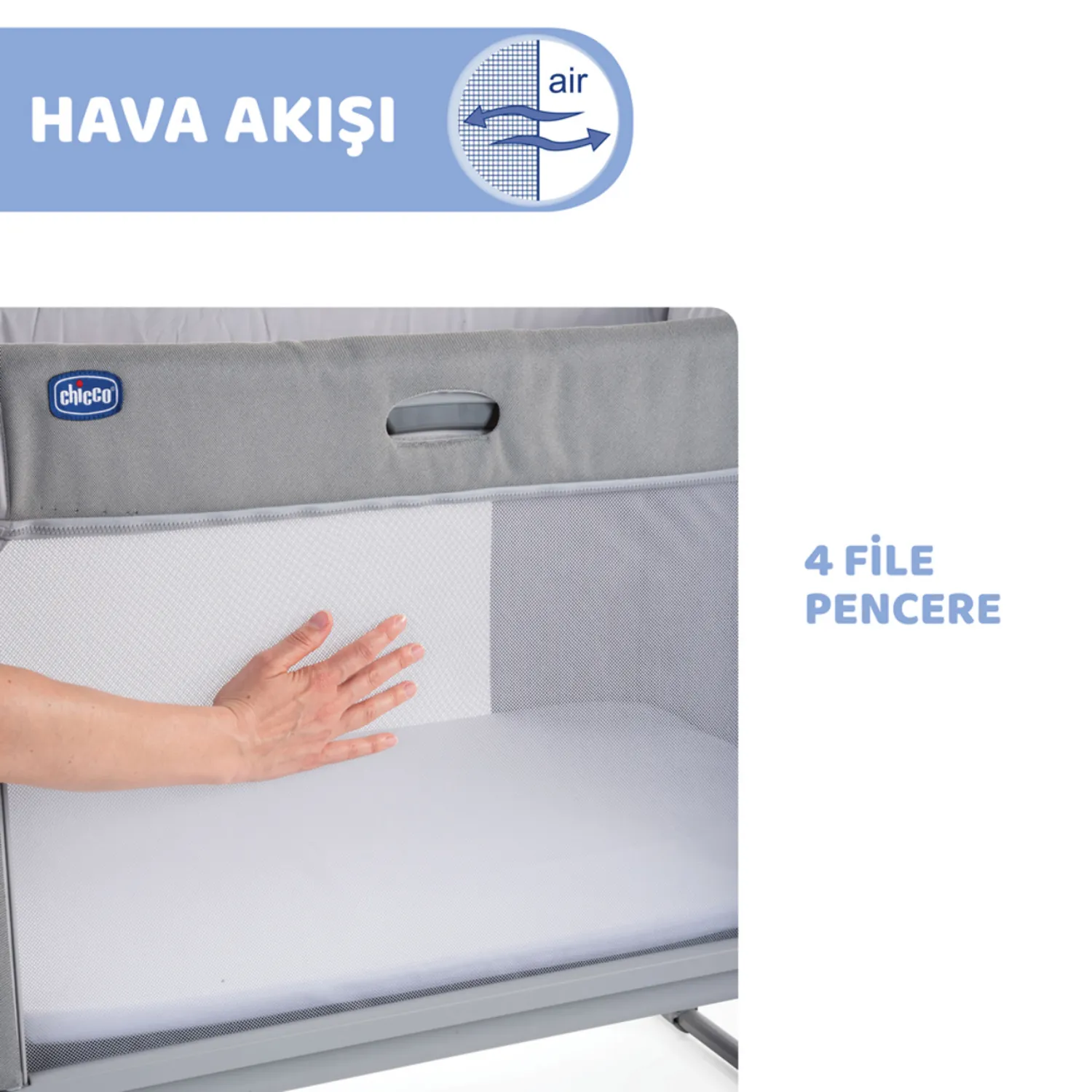 Chicco Next2me Forever Anne Yanı Beşik Cool Grey