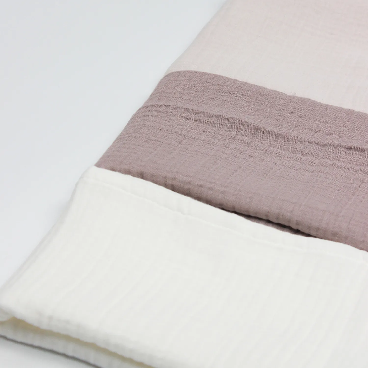 Bistyle Organik Müslin Battaniye 3lü 60x60cm Taş - Ekru - Antrasit