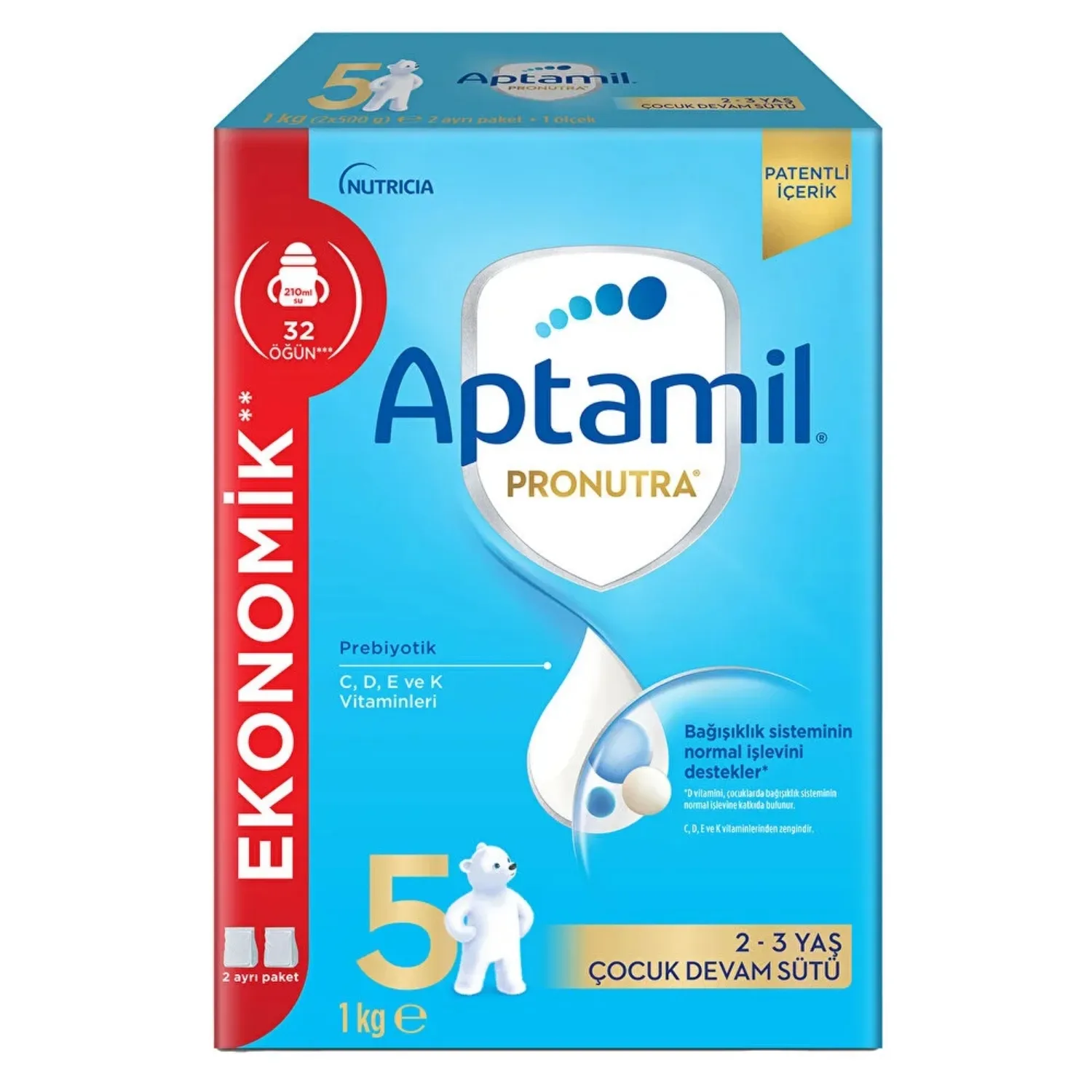 Aptamil Pronutra 5 Devam Sütü 1000 Gr (2*500gr.)