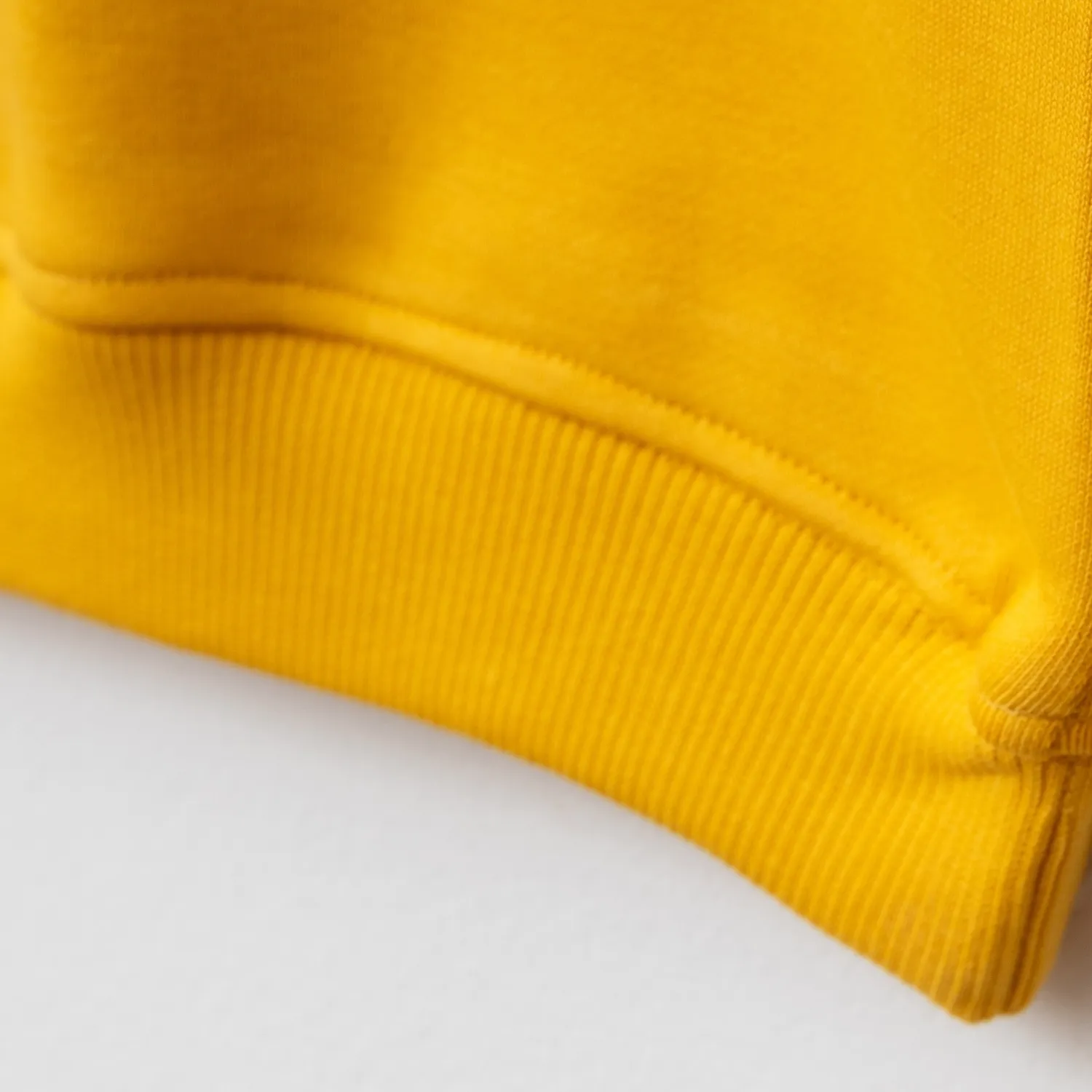 Bebolly Sweatshirt Basic Üç İplik Şardonsuz Sarı