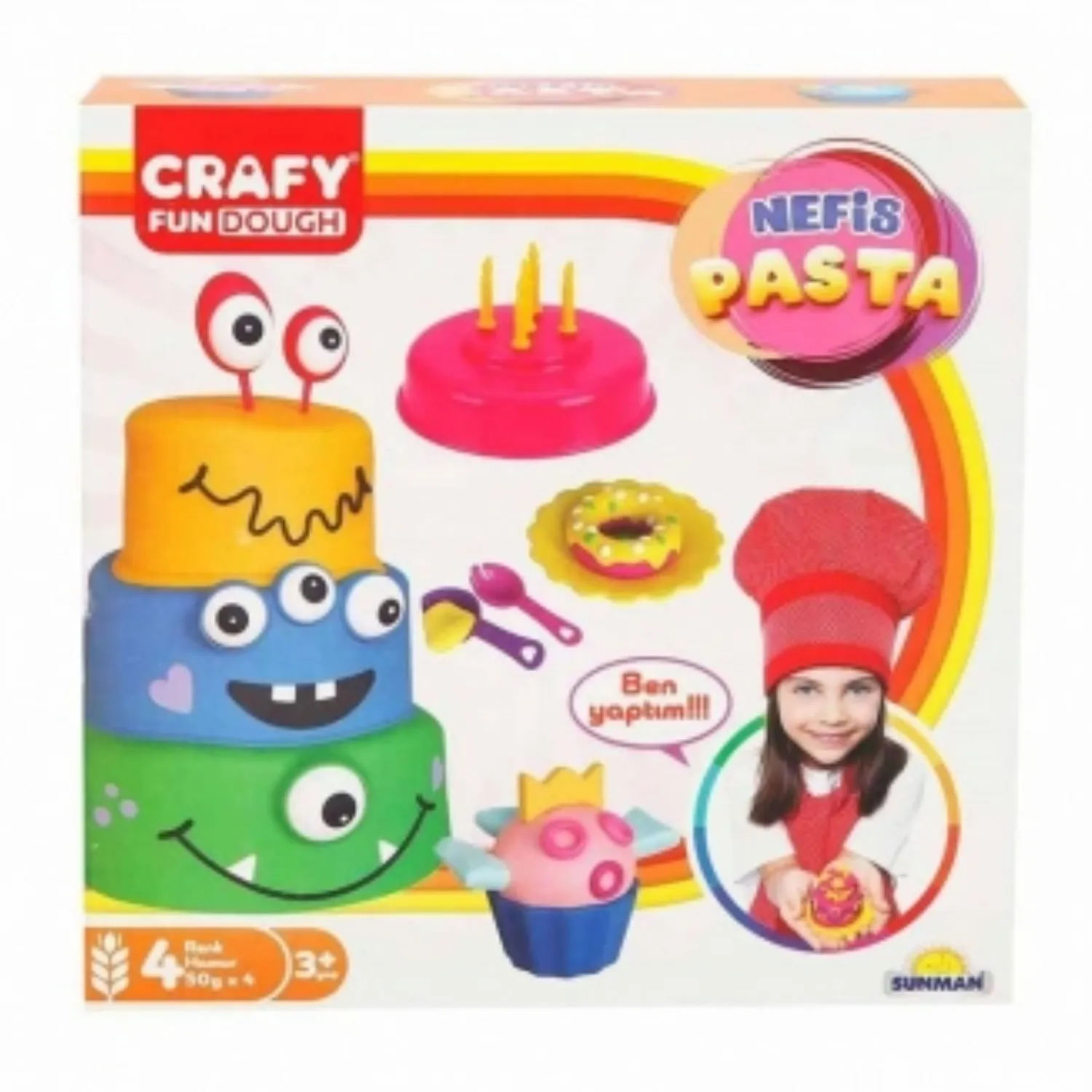 Crafy Nefis Pasta Oyun Hamur Seti 17 Parça 200 gr