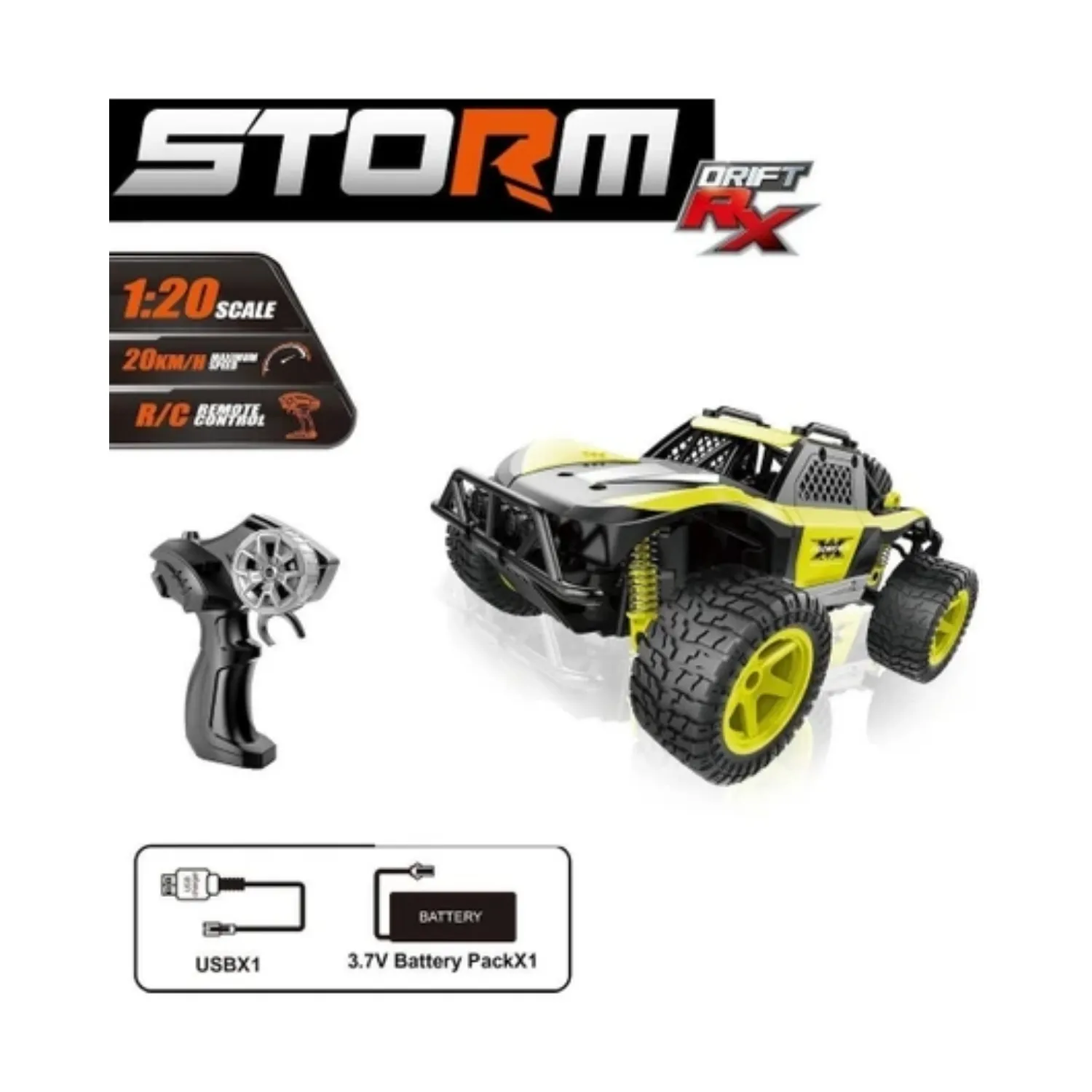 Vardem Uzaktan Kumandalı Full Fonksiyon 2.4Ghz Şarjlı Storm Drift Araba 1:20
