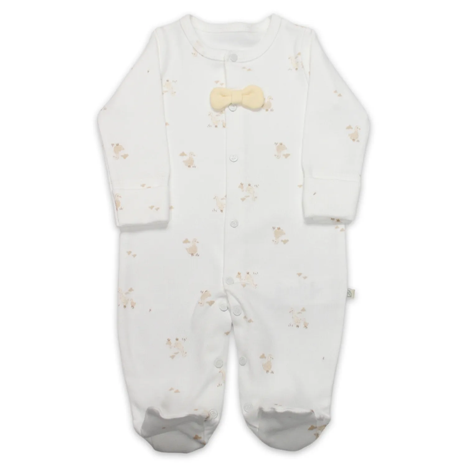 Bistyle Tulum Welcome Baby Duck Sarı - Ekru Bistyle Tulum Welcome Baby Duck Sarı - Ekru