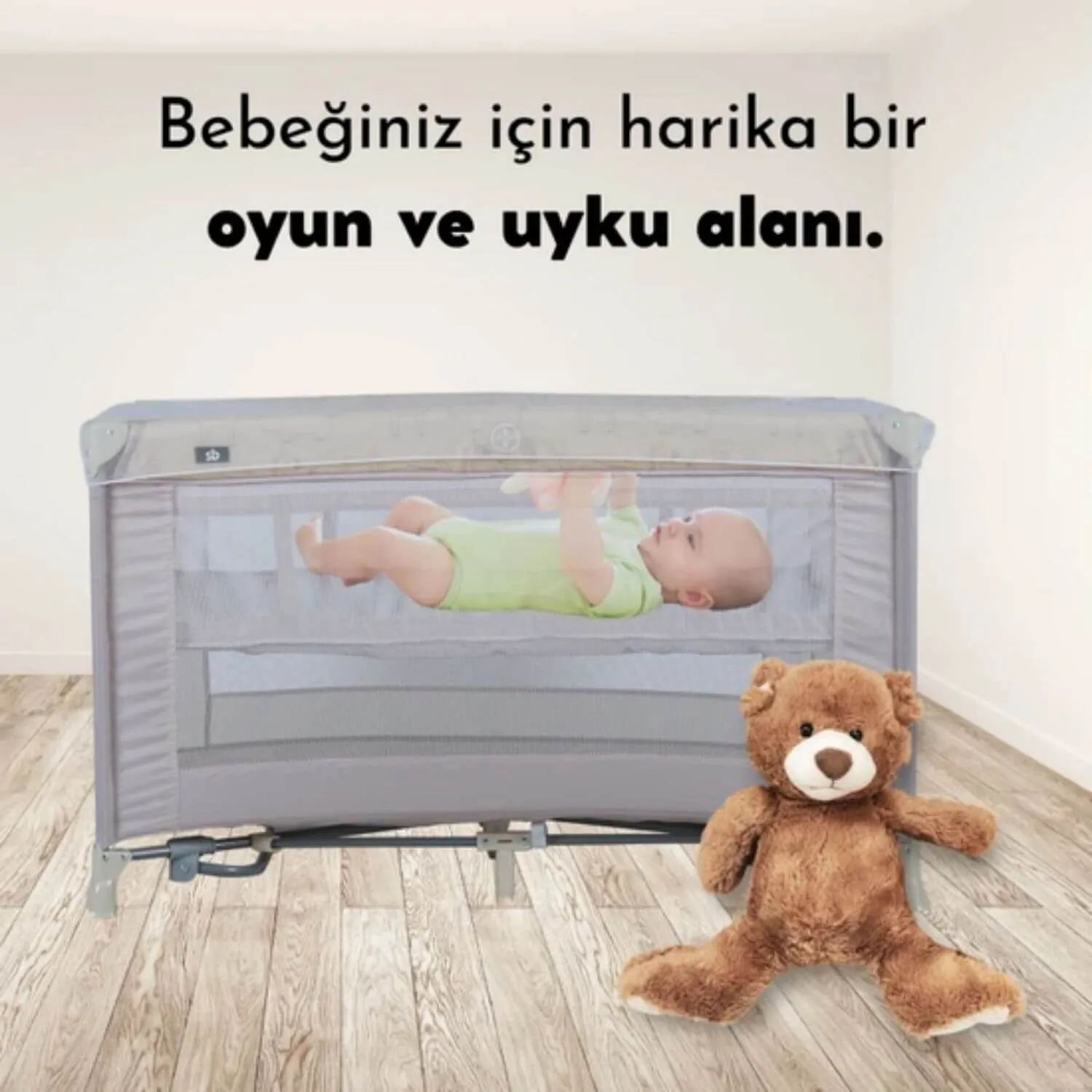 Sunny Baby 9156 Seul Oyun Parkı 70x120 cm Bej