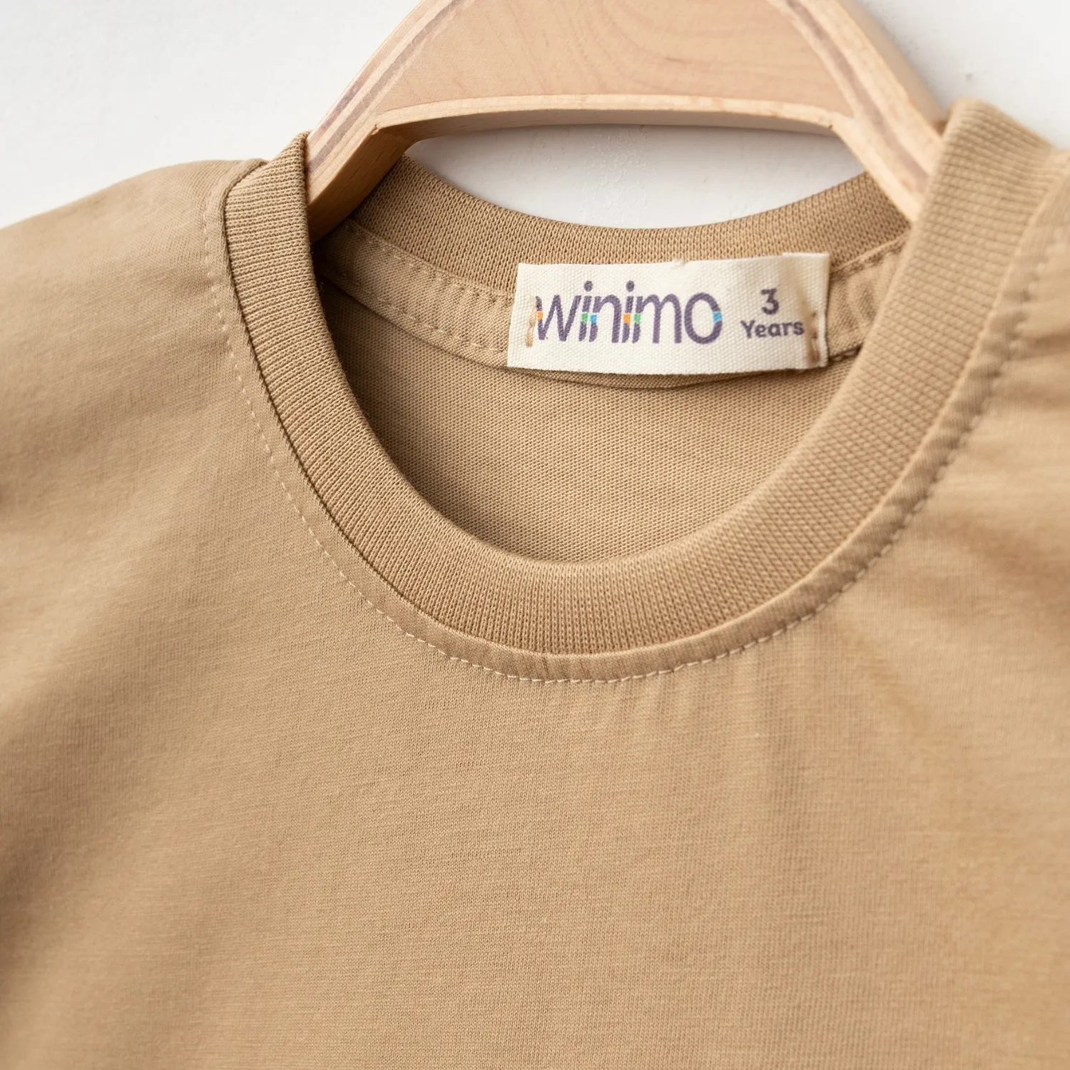 Winimo T-Shirt Smile Baskılı Sütlü Kahve