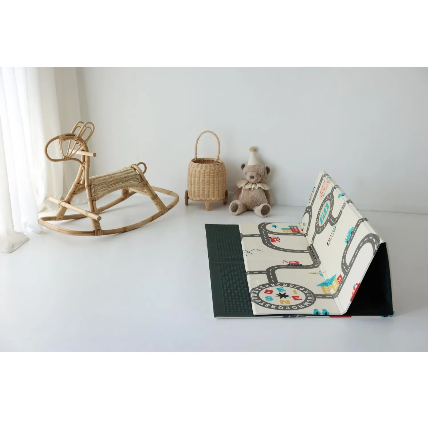 Coolmats Araba Yarışı Katlanabilir Oyun Matı 200x130x1 cm