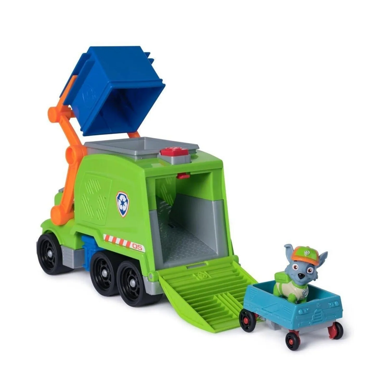 Paw Patrol Rocky Ile Crush N Roll Geri Dönüşüm Kamyonu