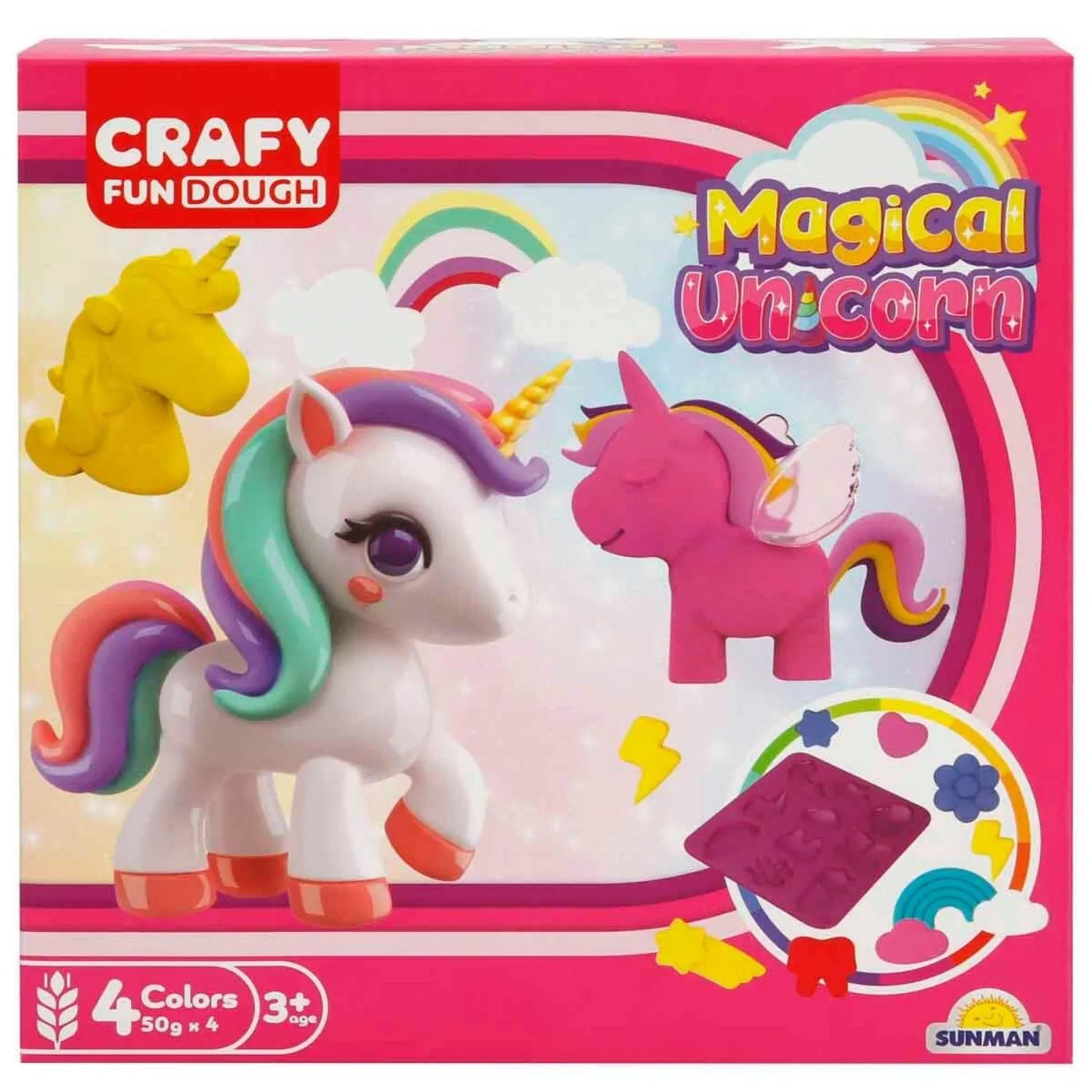 Crafy Sihirli Unicorn Oyun Hamuru Seti 200 g 11 Parça
