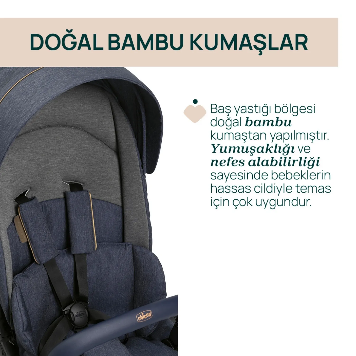 Chicco One4Ever Lounge Bebek Arabası Denim Shine