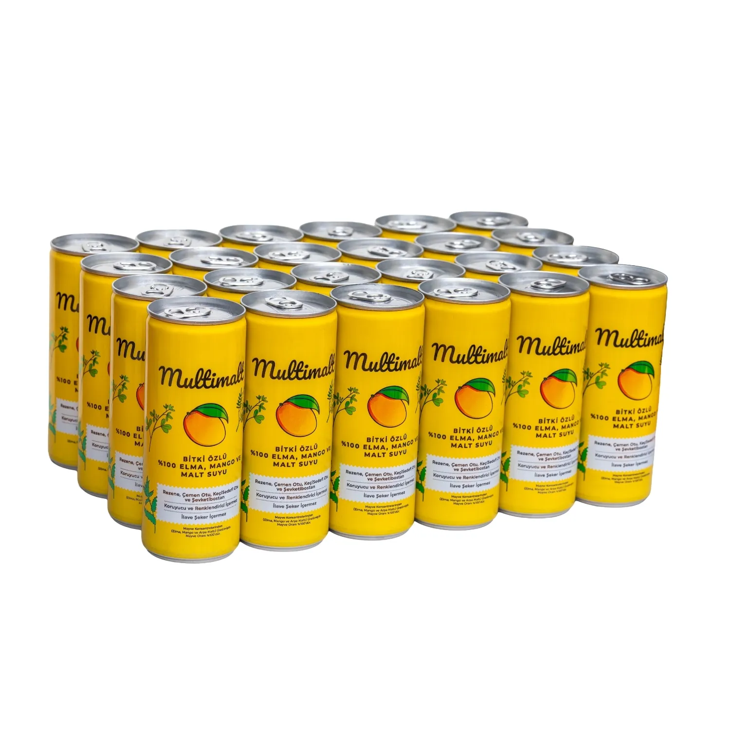 Multimalt Bitki Özlü %100 Elma,Mango Ve Malt Suyu 250 ml*24