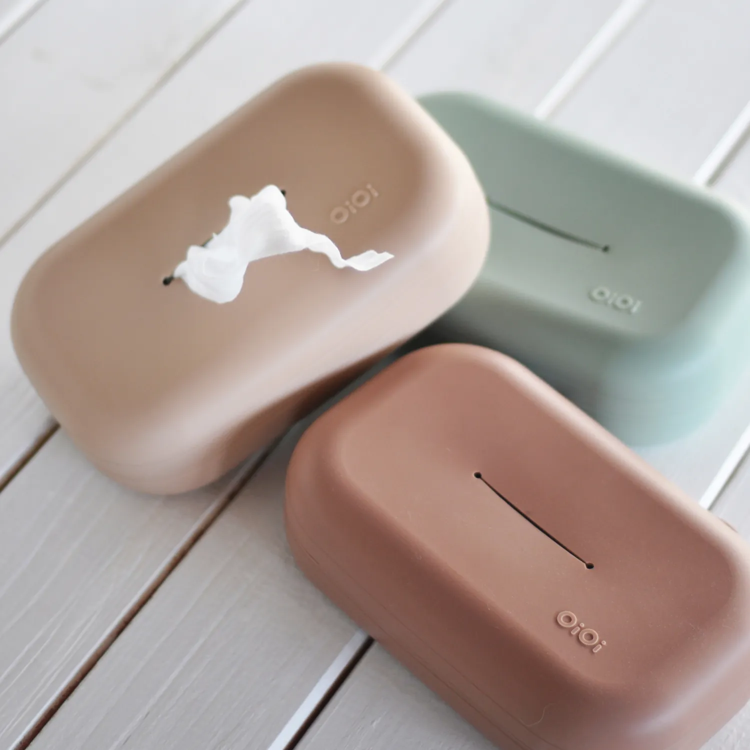 Oioi Mendil Kılıfı Bubble Beige