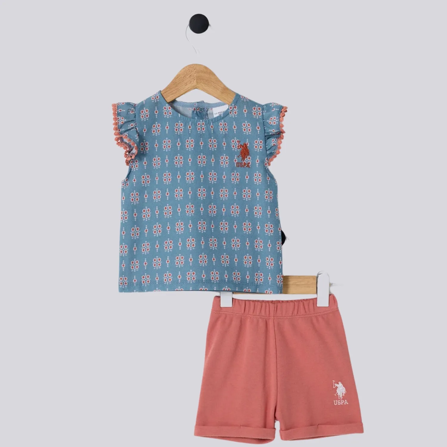 U.S. Polo 2li Takım Ekru