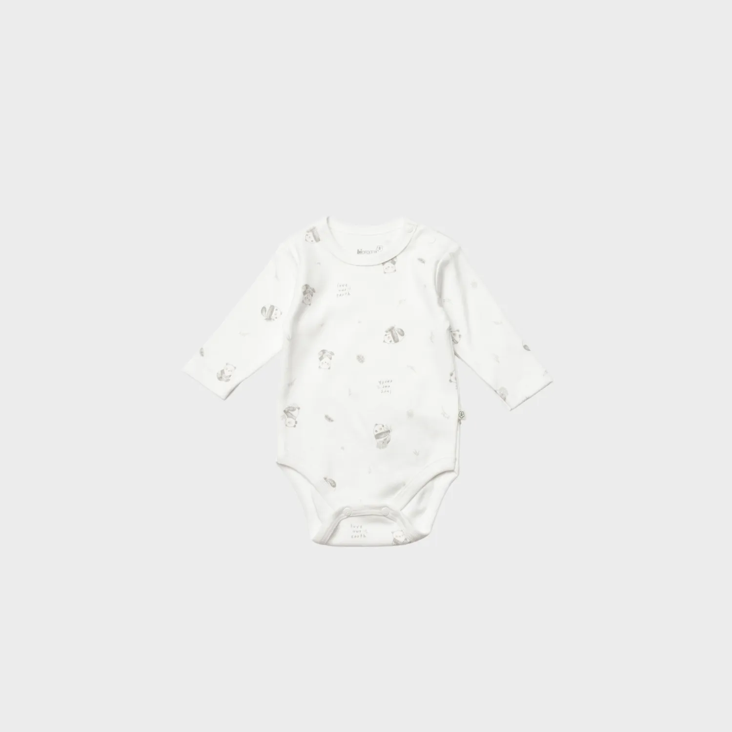 Bibaby Organik Body Uzun Kol Love Our Earth Yeşil