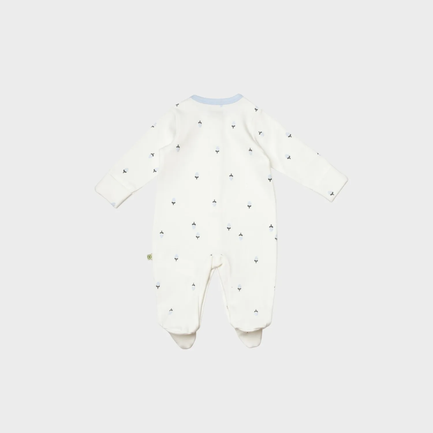 Bibaby Organik Tulum Love Floral Ekru - Lila