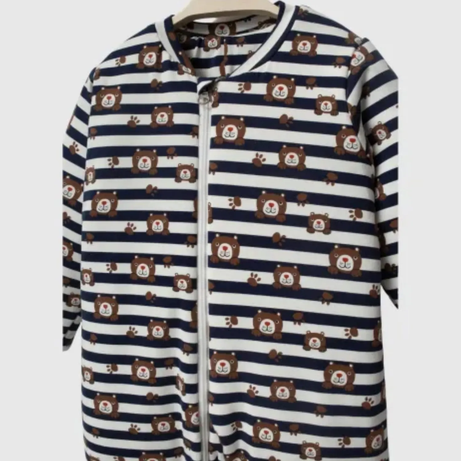 Ella Bonna Uyku Tulumu Çoraplı 2,5 Tog Çizgili Ayıcık