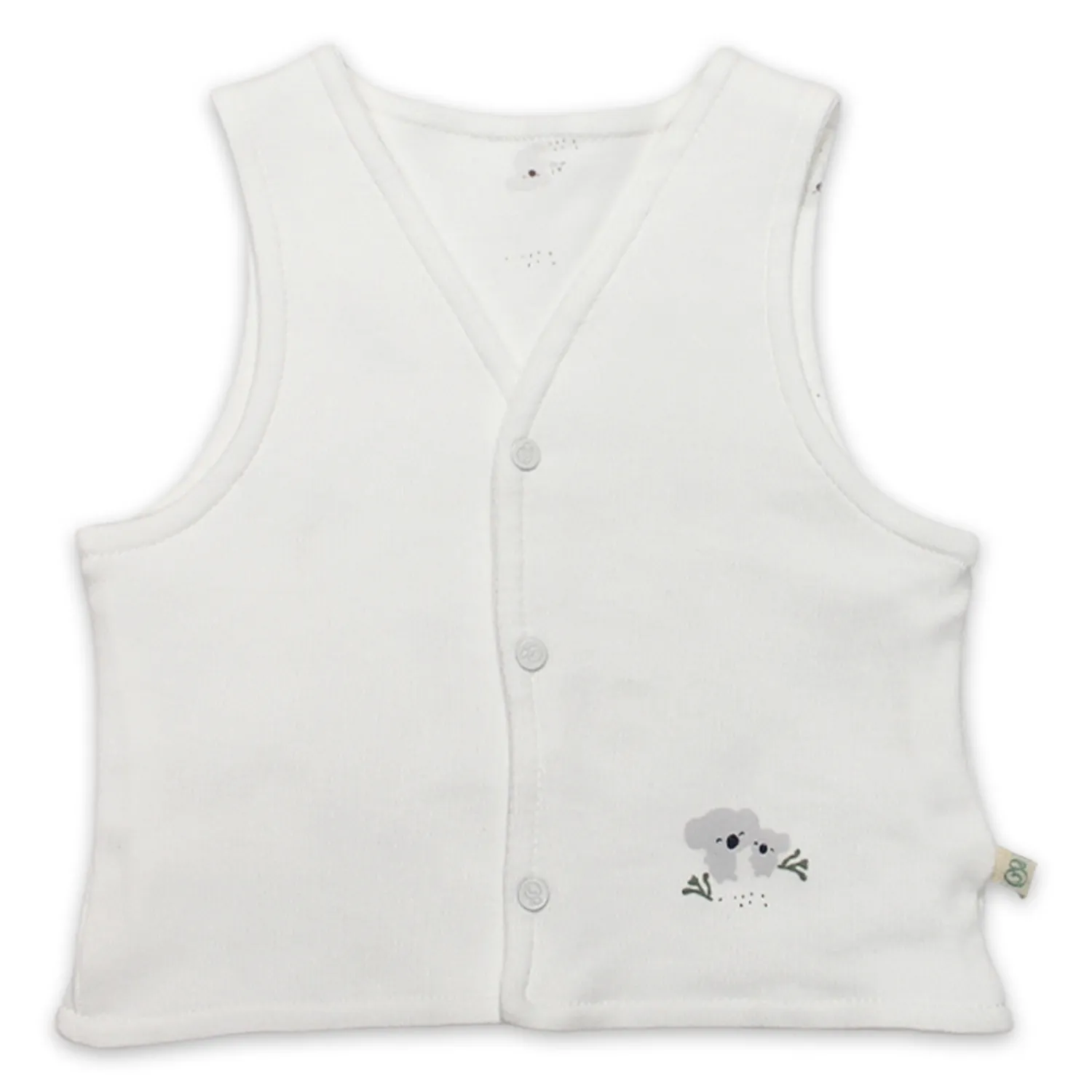 Bistyle Yelek Çift Taraflı Little Koala Gri - Sarı - Ekru