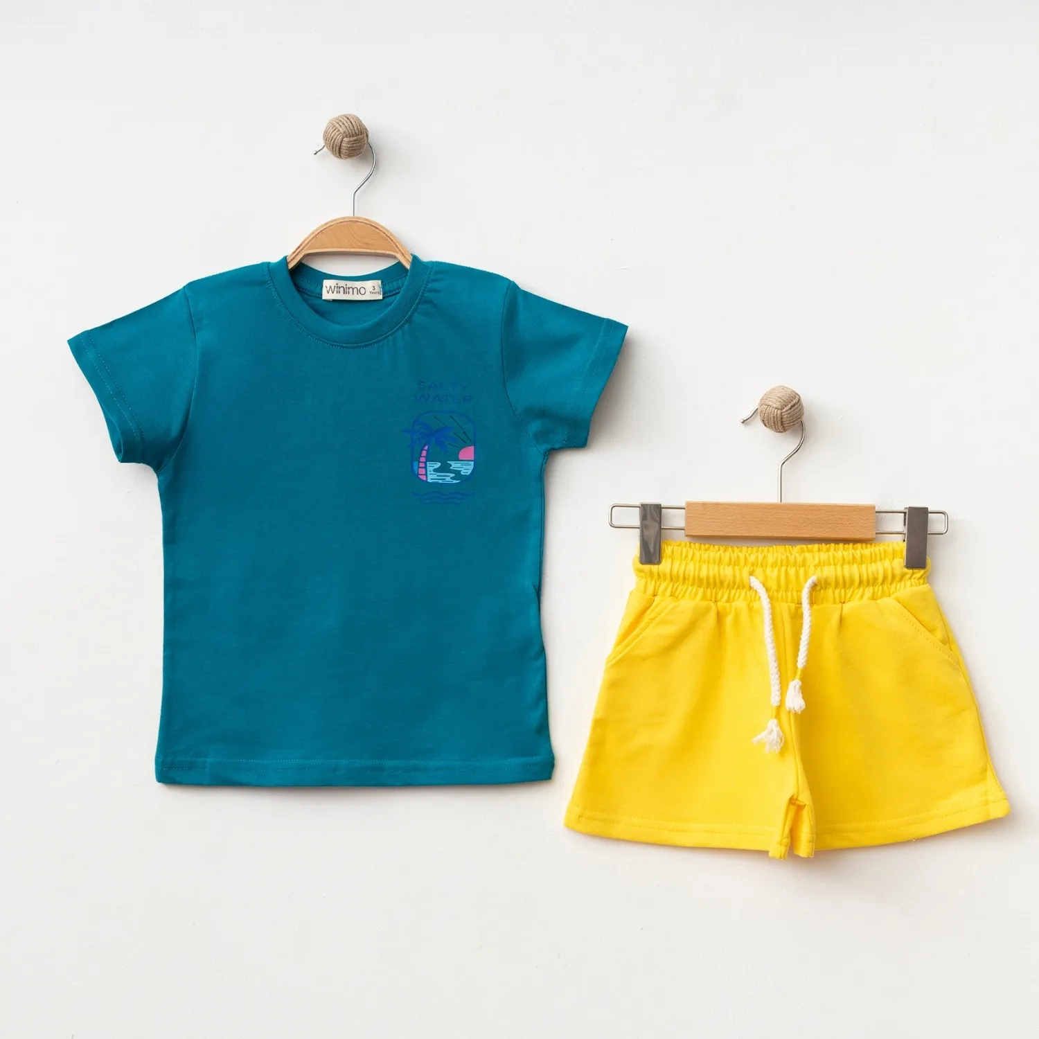 Winimo 2li Takım Salty Water Baskılı Turkuaz