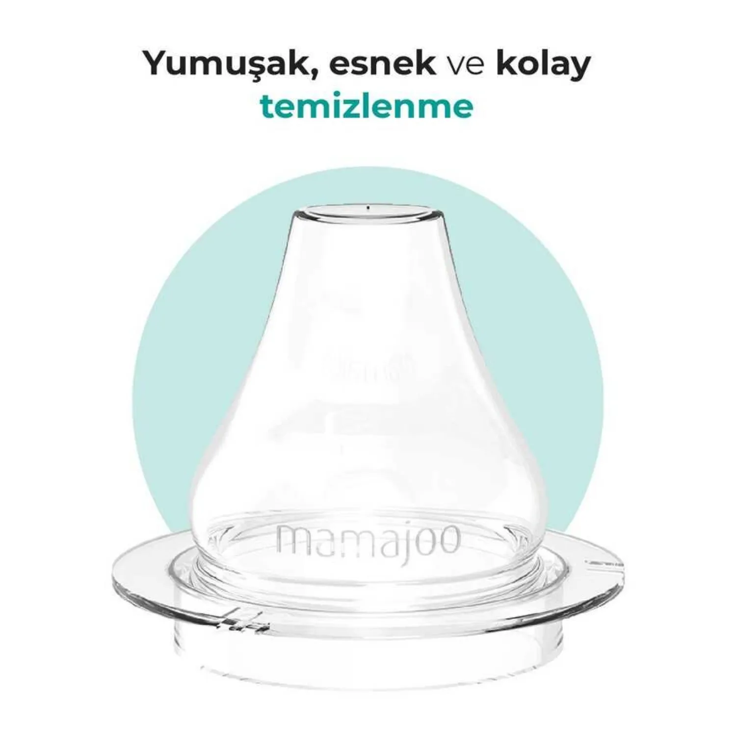 Mamajoo Kulplu Akıtmaz Eğitici Bardak 270 ml&Anti-Kolik Uç Powder Blush