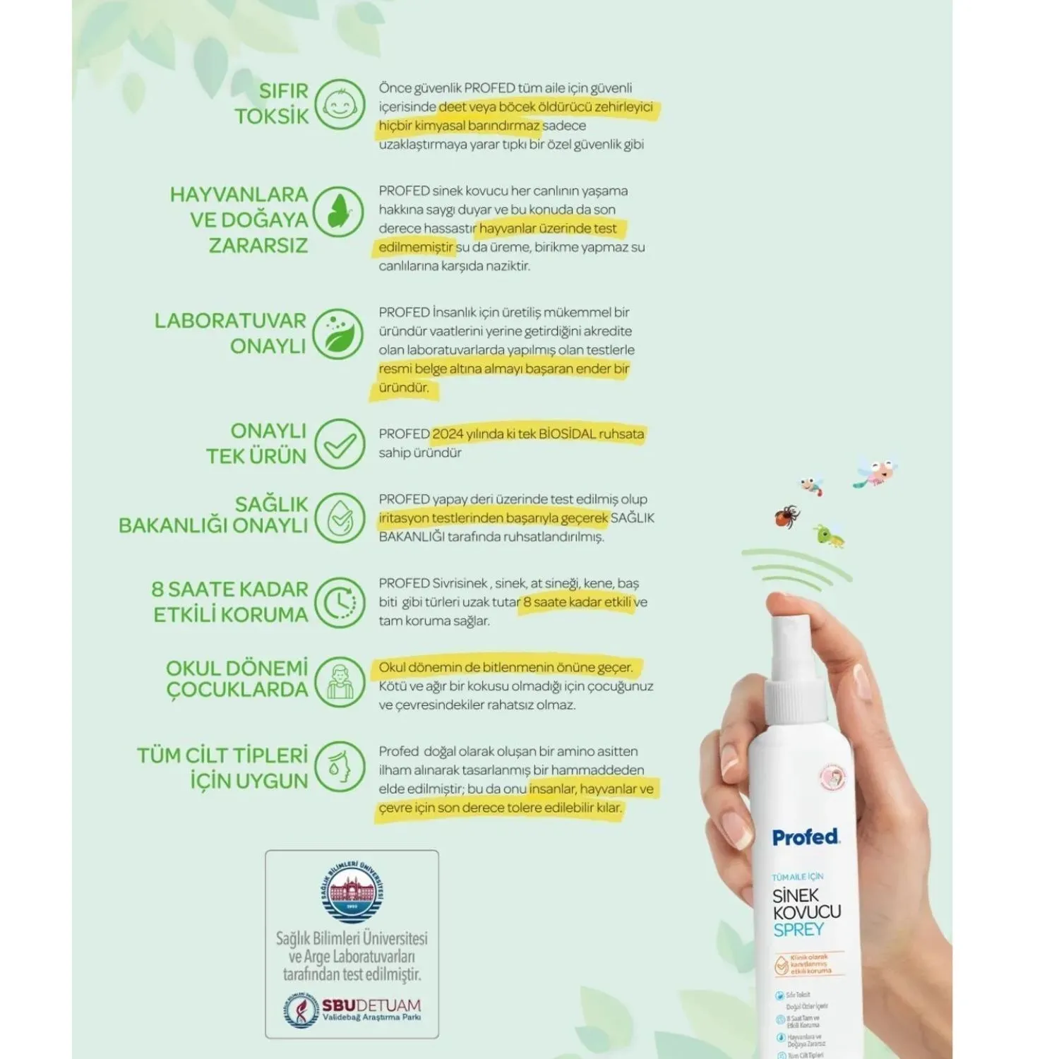 Profed Sinek Kovucu Sprey 75 ml