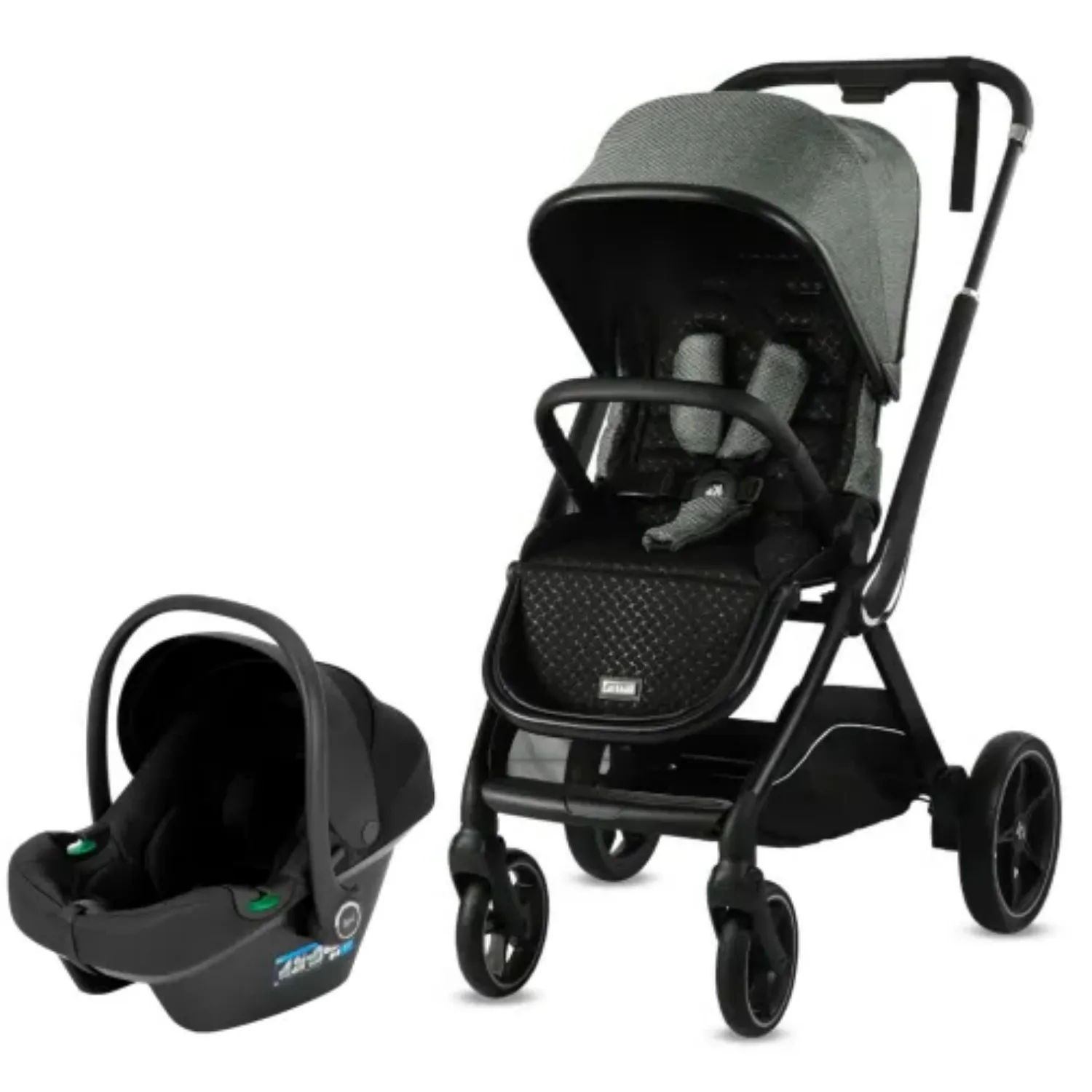 Kraft Kobe Capsule Travel Sistem Bebek Arabası Black Green