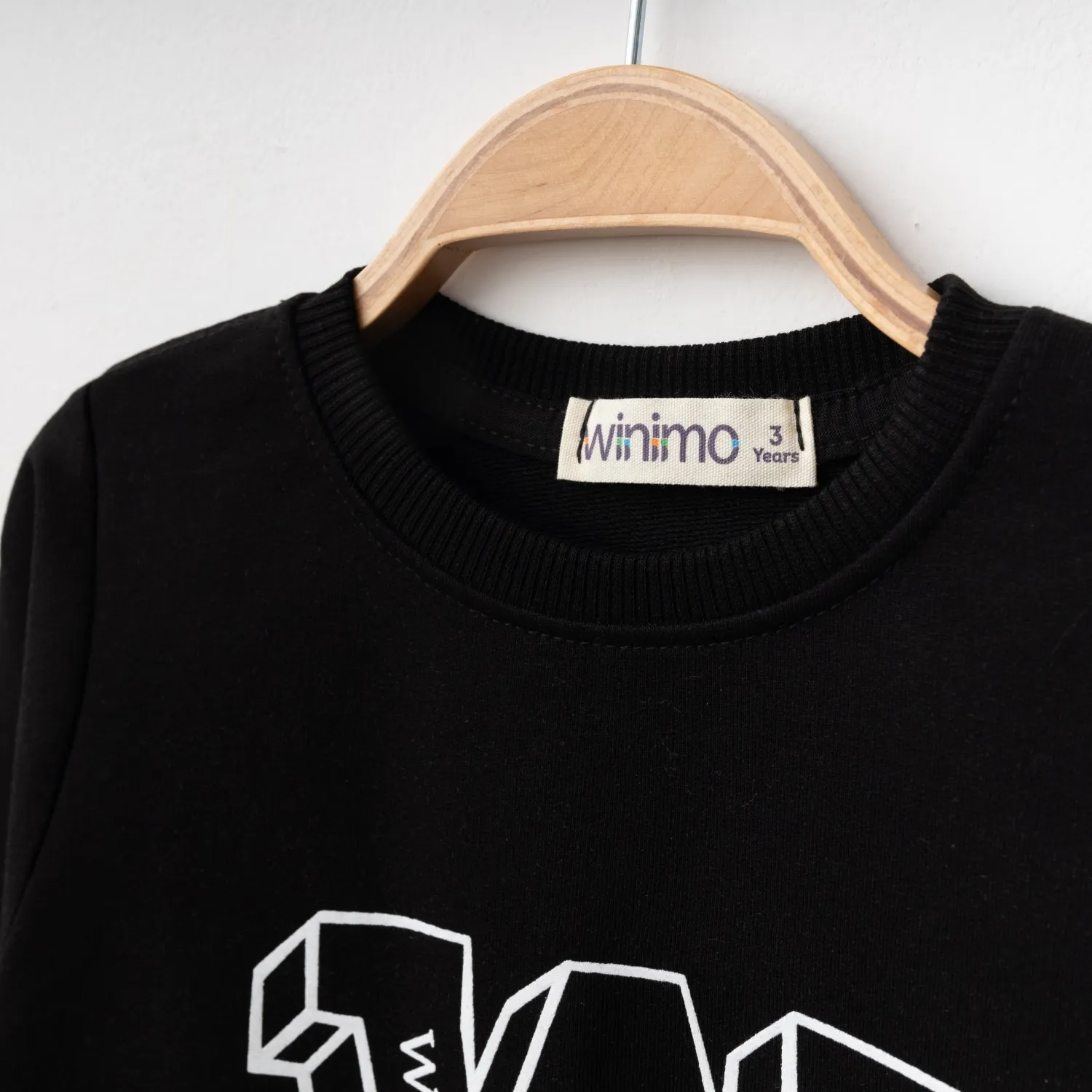 Winimo Sweatshirt W Baskılı Siyah