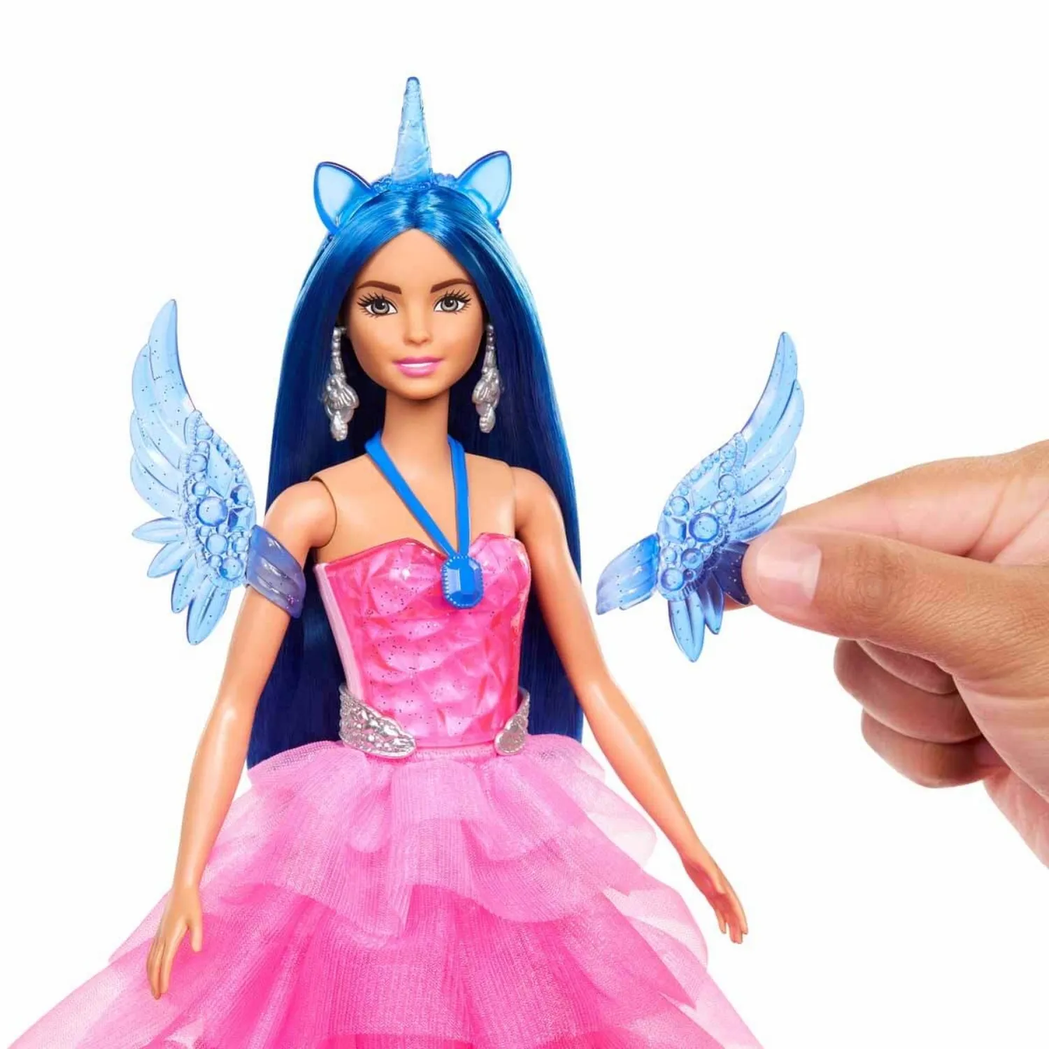 Barbie Mavi Saçlı Prenses Bebek 