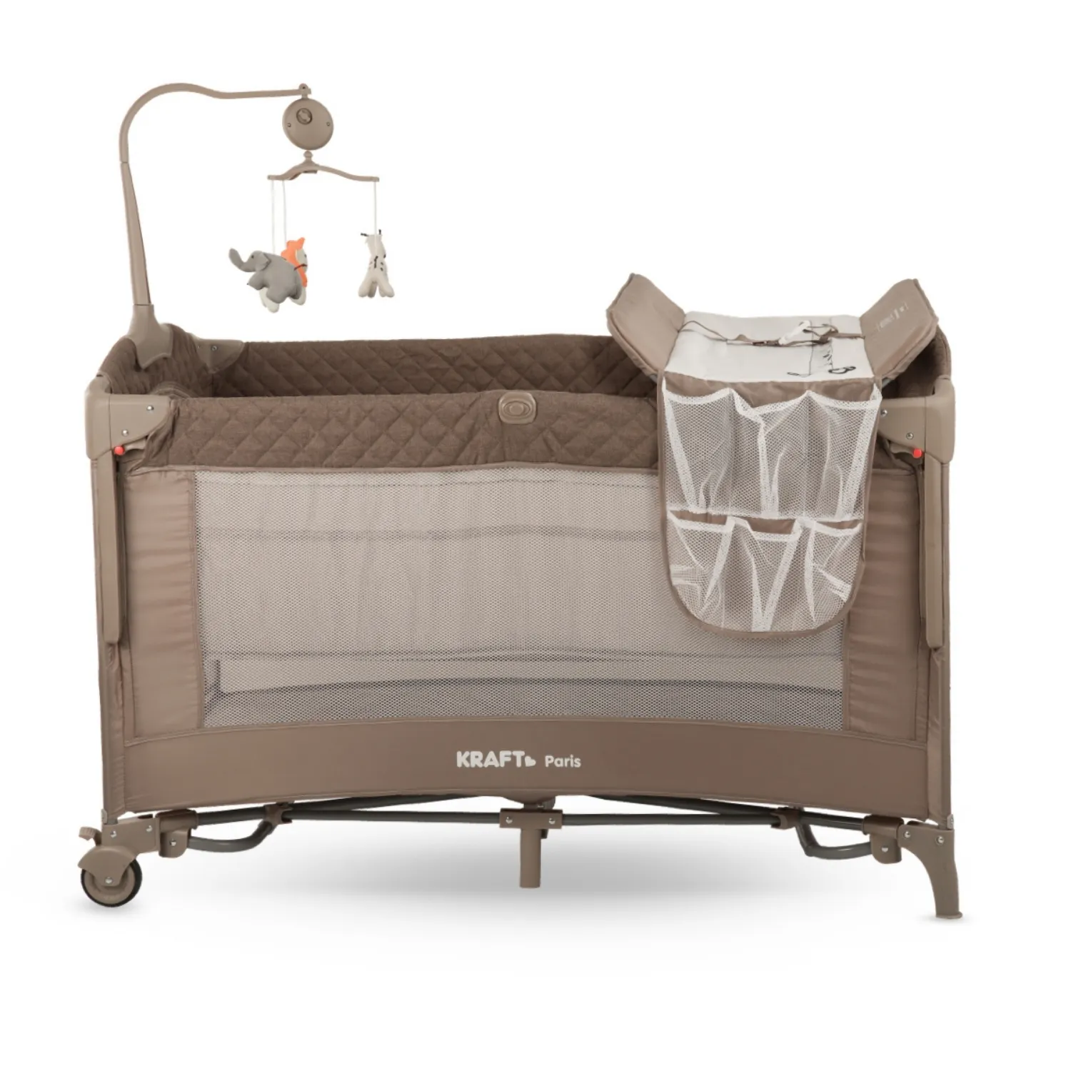 Kraft Paris Anne Yanı Oyun Parkı 70x120 cm Light Grey