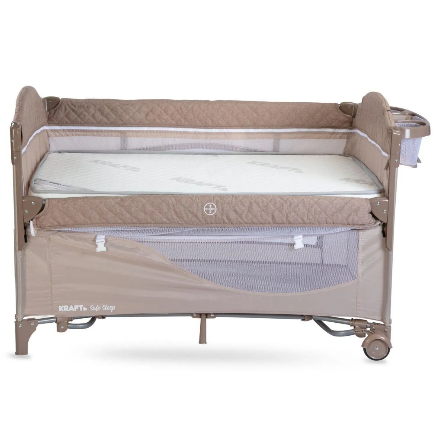 Kraft Safe Sleep Anne Yanı Oyun Parkı 70x120 cm Grey
