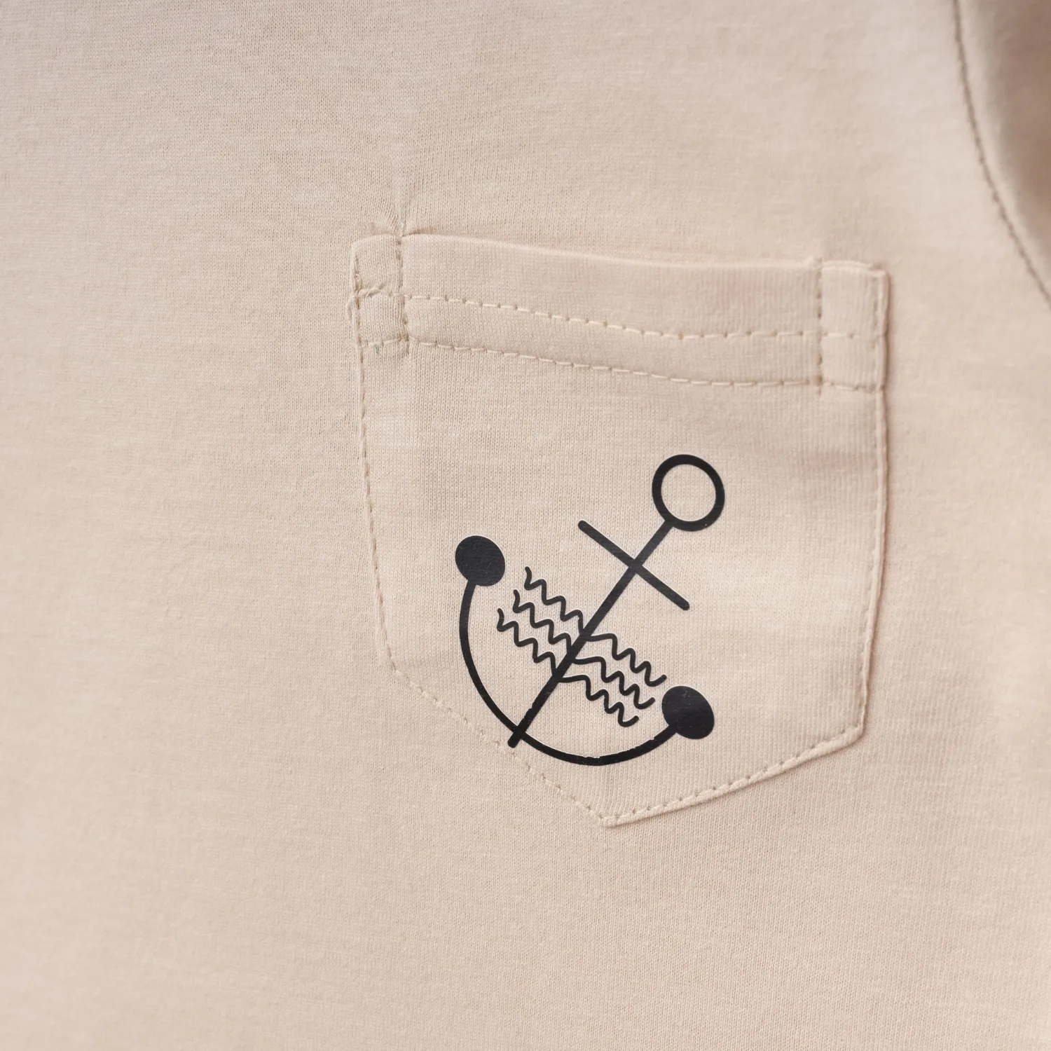 Winimo T-Shirt Çapa Baskılı Bej