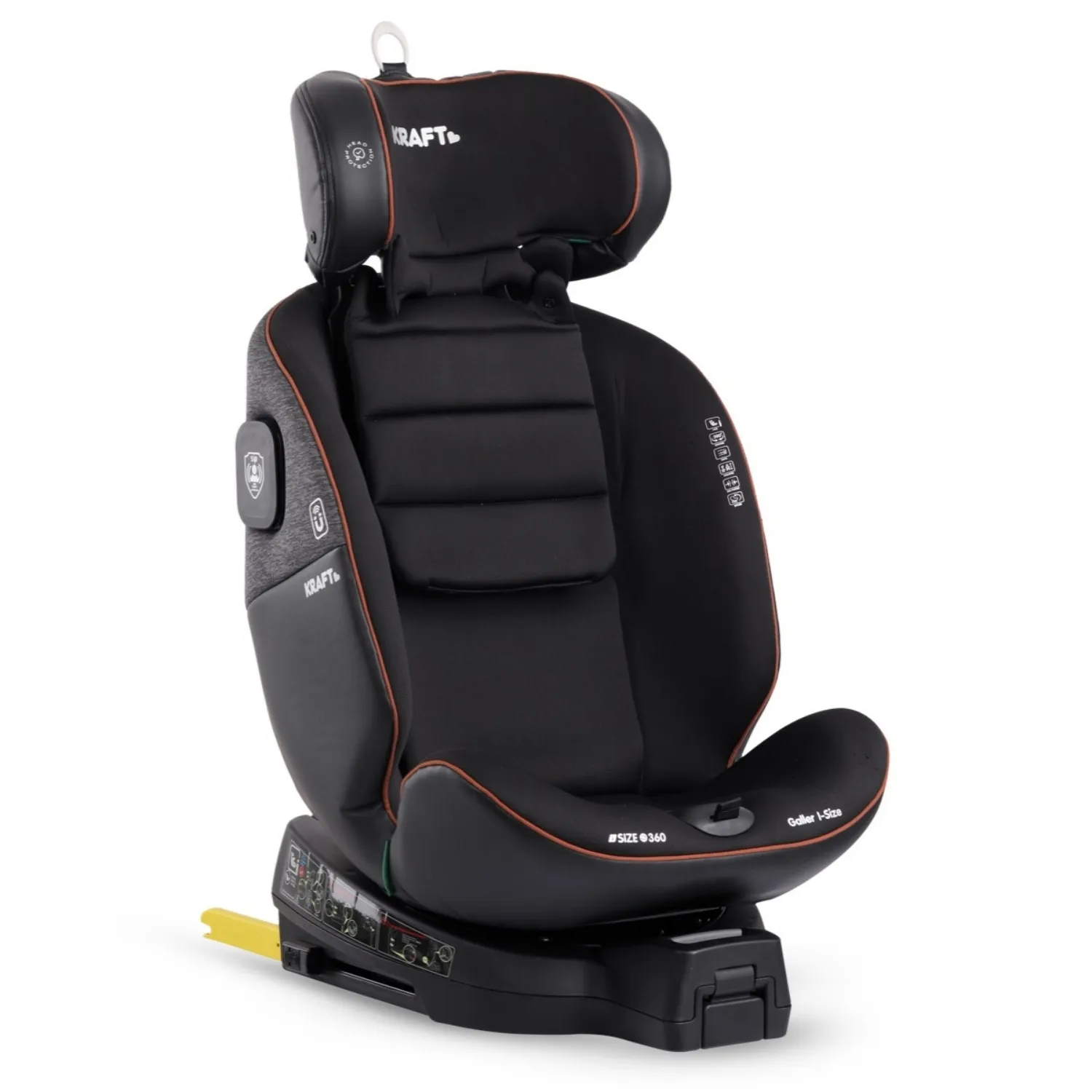 Kraft Galler I-Size Oto Koltuğu 0-36 Kg Koyu Gri