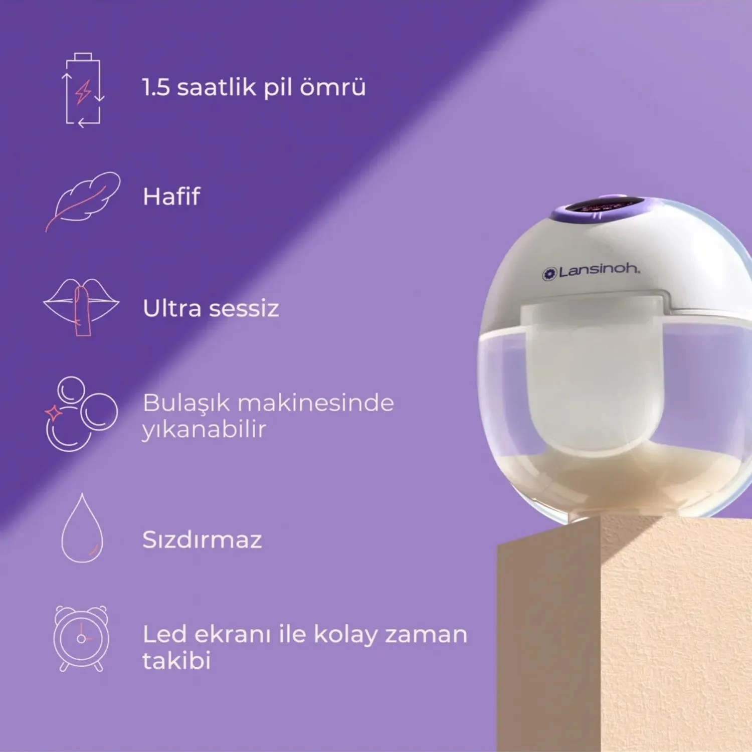 Lansinoh Wearable Pumb Double Giyilebilir Çiftli Göğüs Pompası