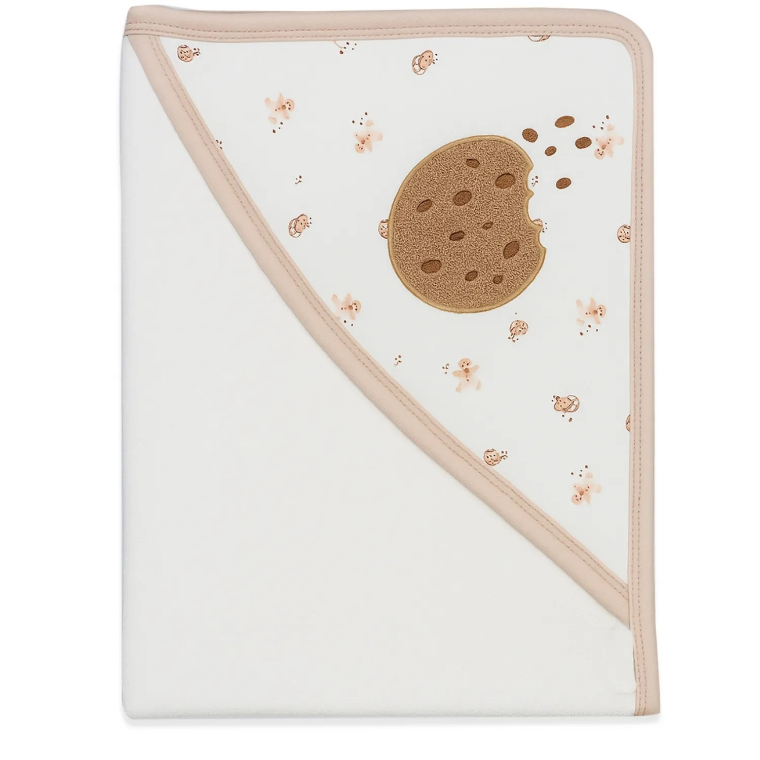 Bistyle Havlu Cookies Make Happy 85x90cm Ekru - Bej - Taş