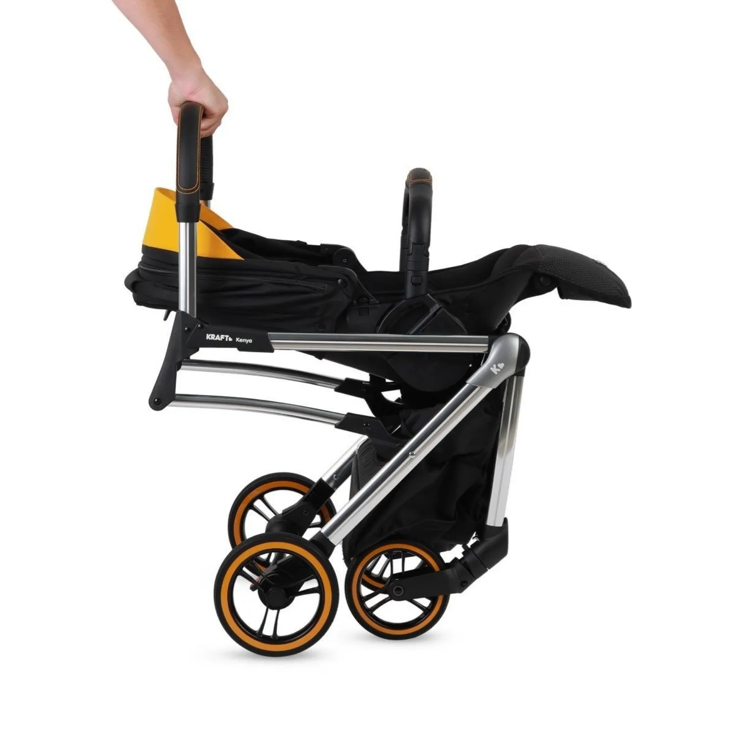 Kraft Kenya I-Size Travel Sistem Bebek Arabası Black Yellow