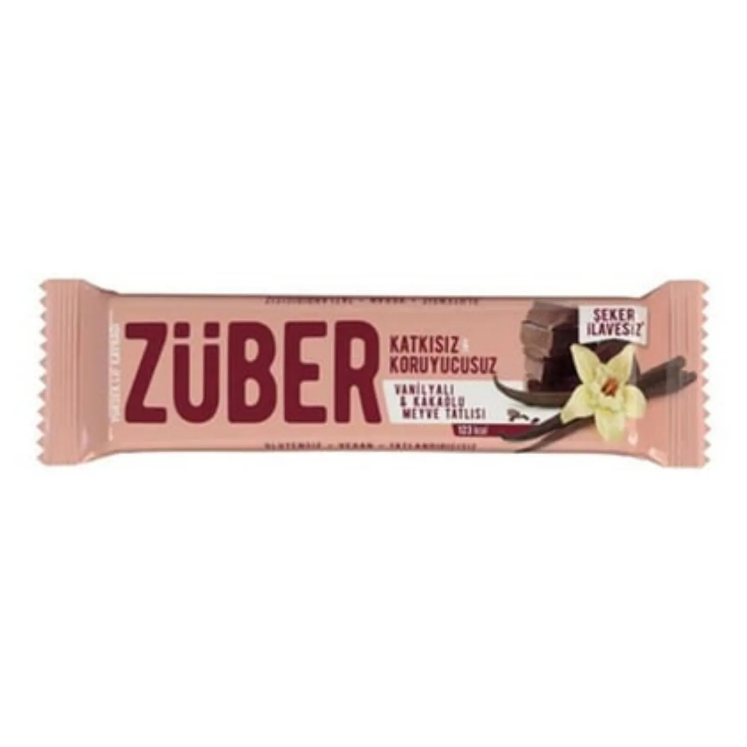 Züber Vanilya Ve Kakaolu Meyve Bar 40gr