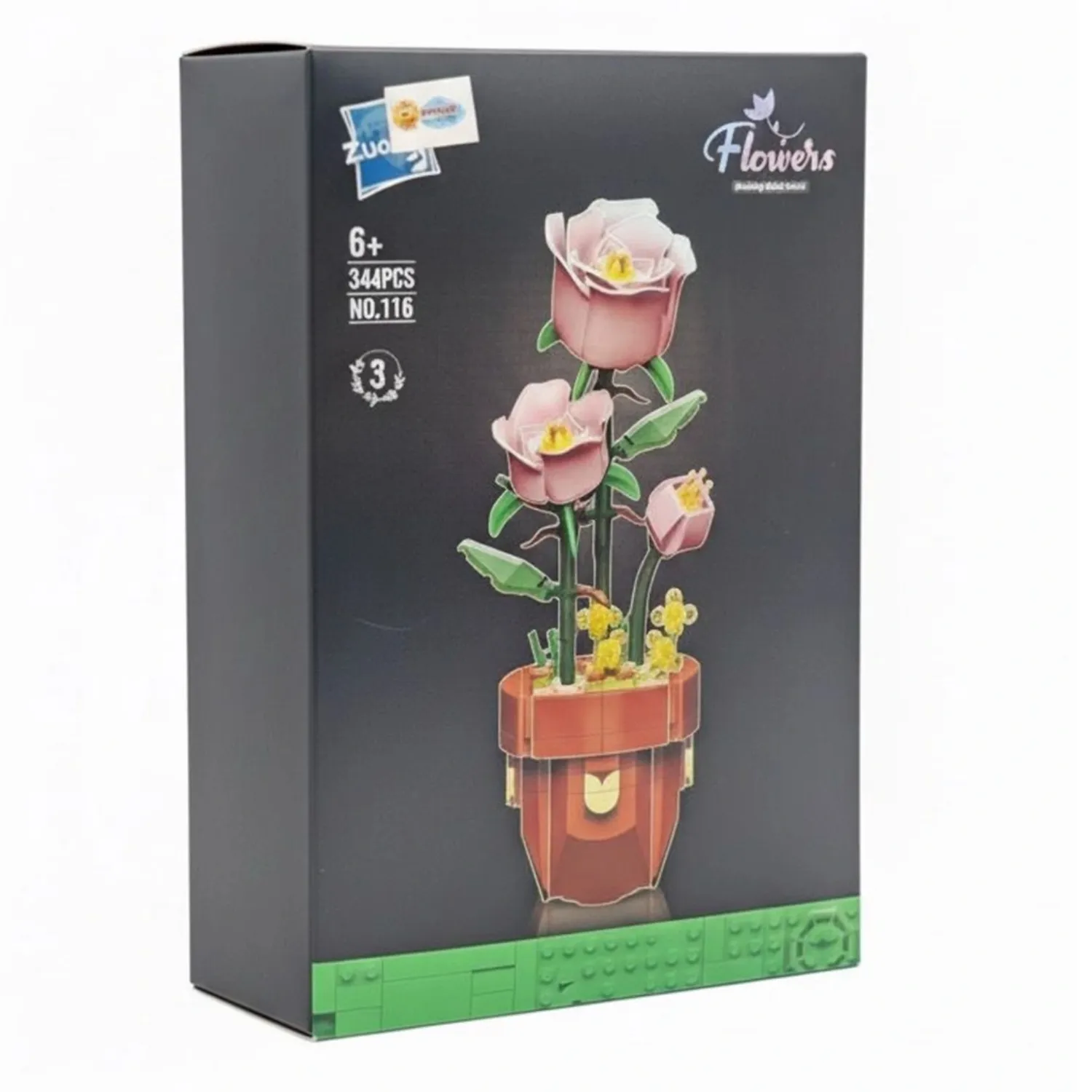 Kutuda Saksılı Lego Çiçekler