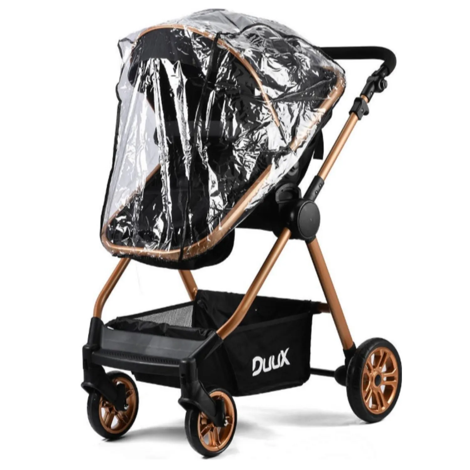 Duux Apex Plus Travel Sistem Bebek Arabası Gold Siyah