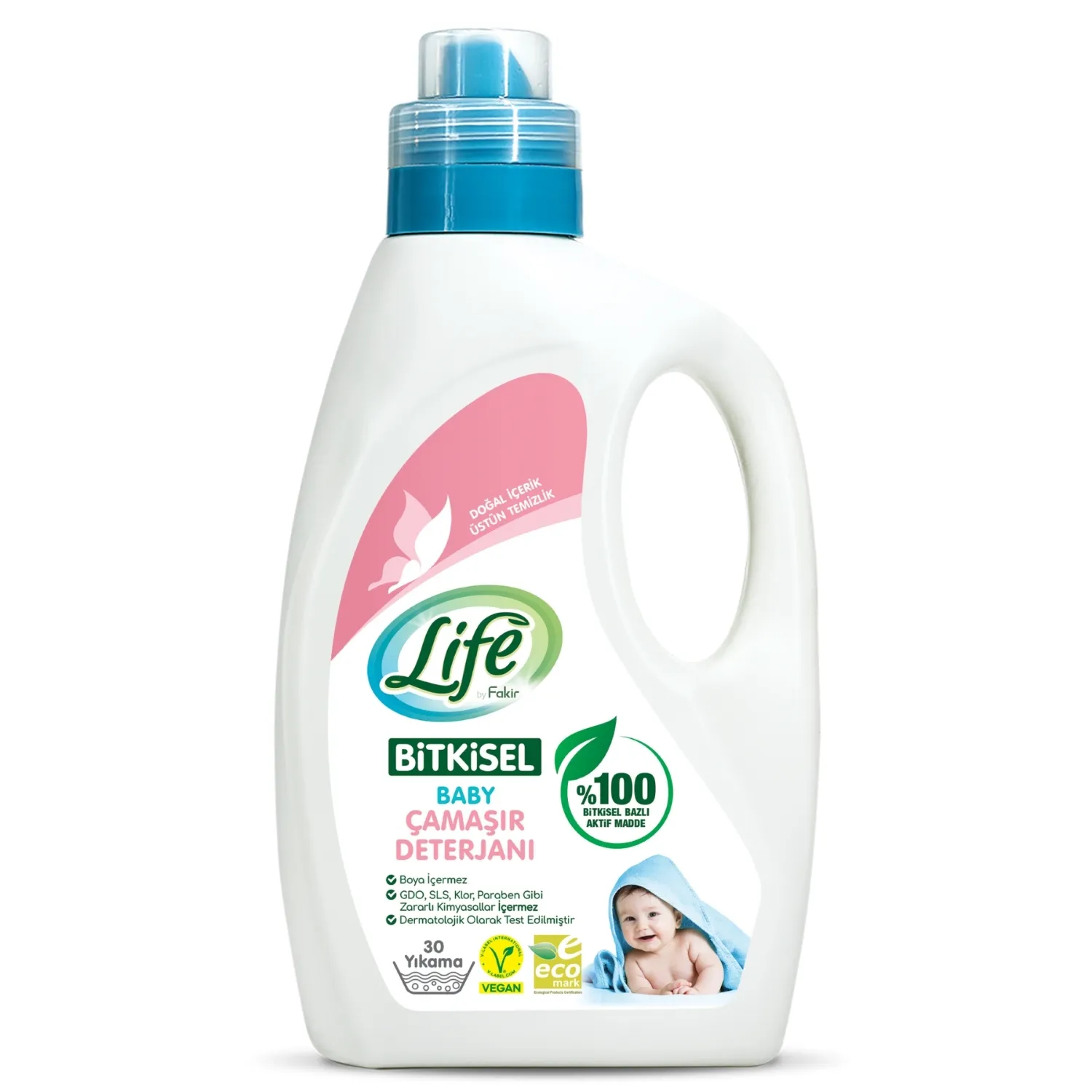 Life by Fakir Baby Bitkisel Bazlı Sıvı Çamaşır Deterjanı 1500 ml Life by Fakir Baby Bitkisel Bazlı Sıvı Çamaşır Deterjanı 1500 ml
