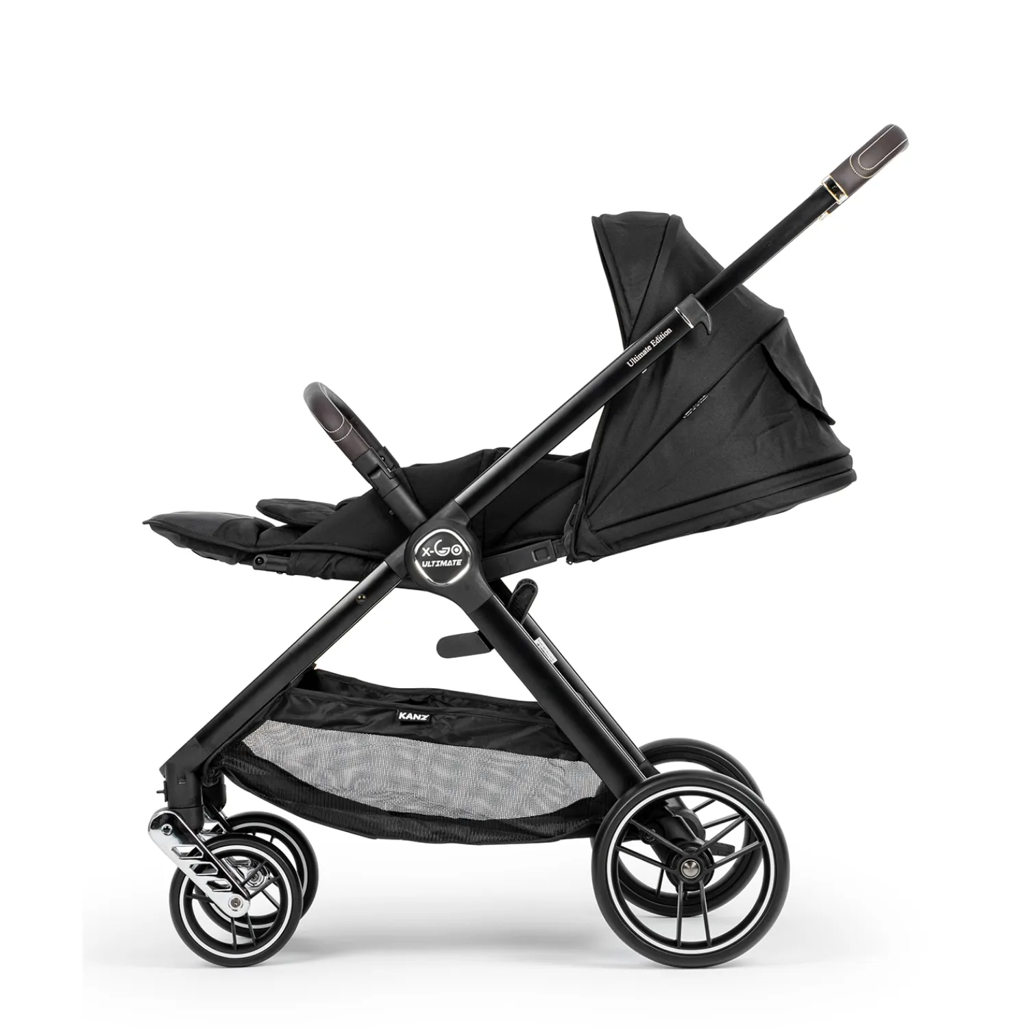 Kanz X-Go Ultimate Travel Sistem Bebek Arabası Silver Siyah