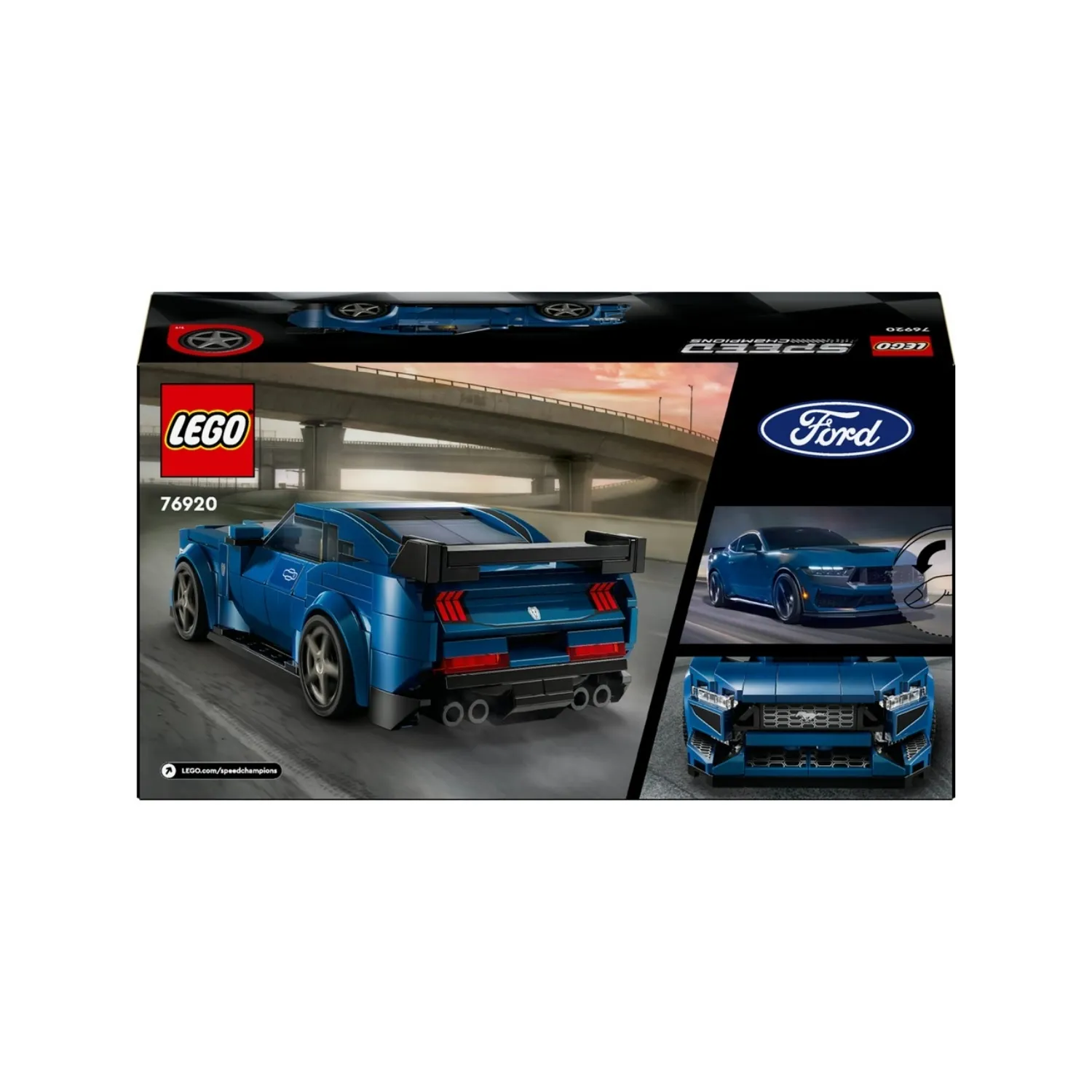 LEGO Speed Champions Ford Mustang Dark Horse Spor Araba 76920 - (344 Parça)