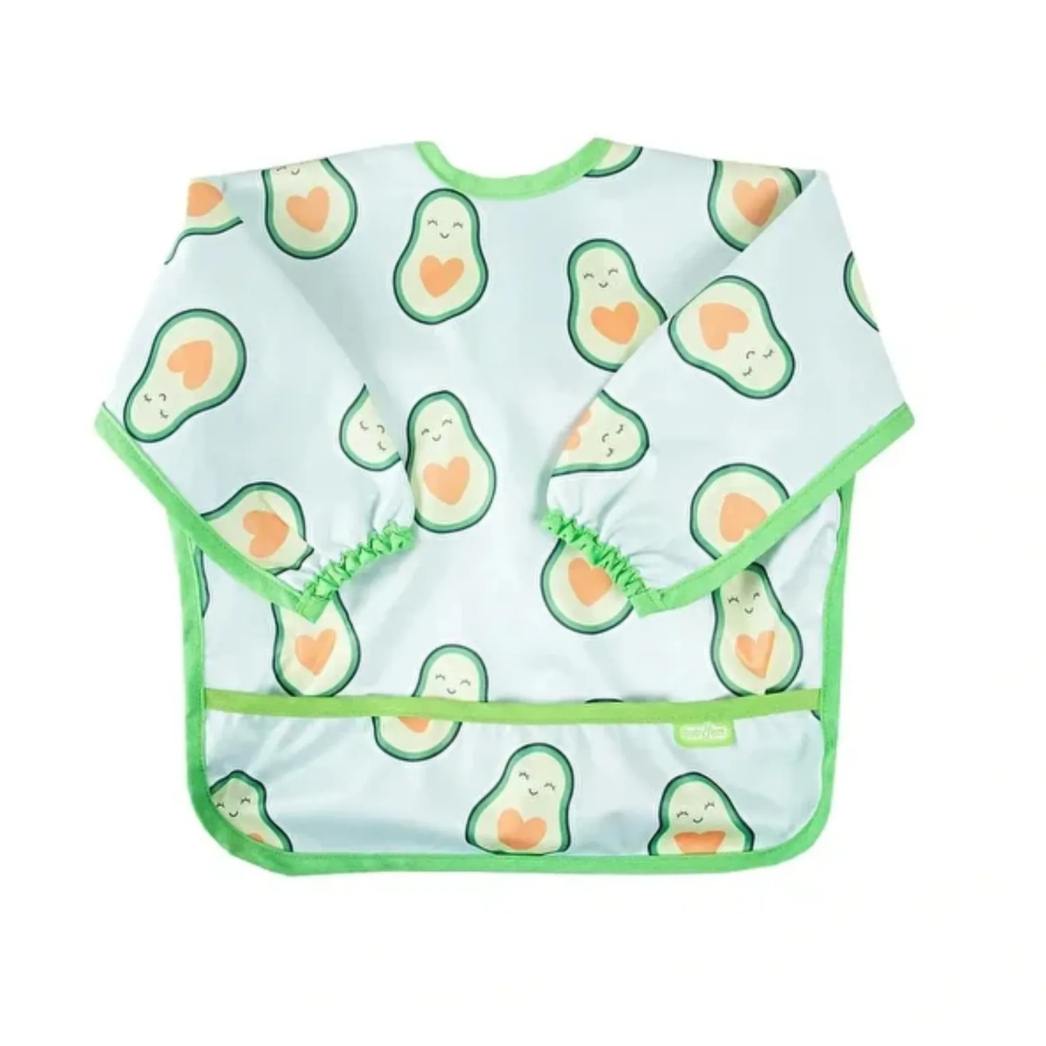 Babyjem Baskılı BLW Kollu Mama Önlüğü Avokado Desenli