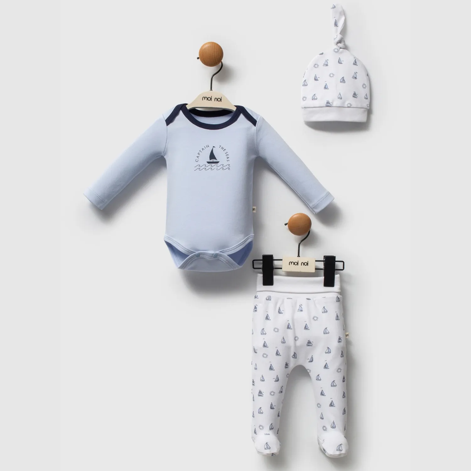 Moi Noi Zıbın Takımı 2li Captain Mavi Moi Noi Zıbın Takımı 2li Captain Mavi