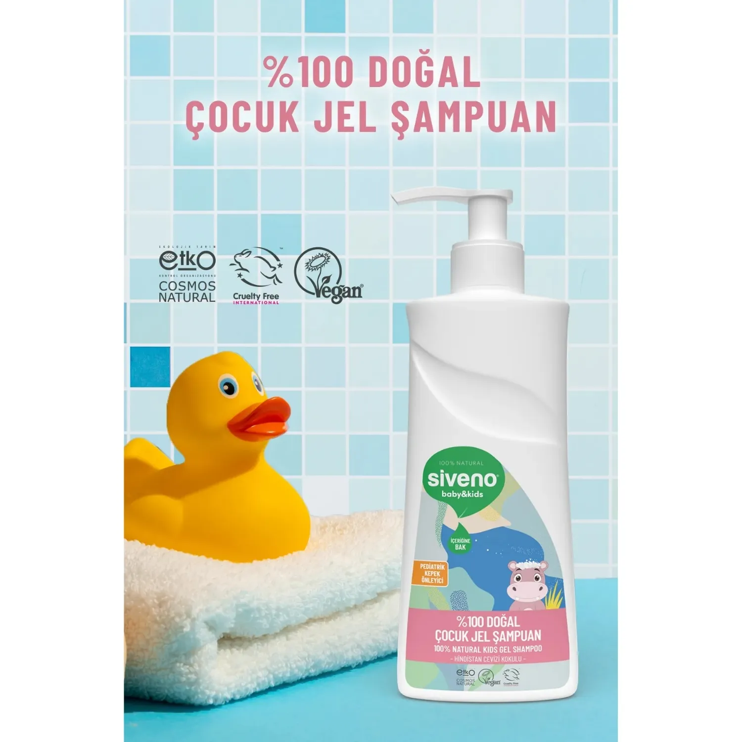 Siveno %100 Doğal Çocuk Jel Şampuanı 325 ml