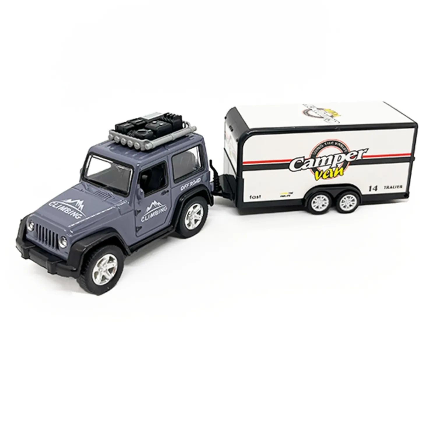 Diecast Metal Araba Karavanlı