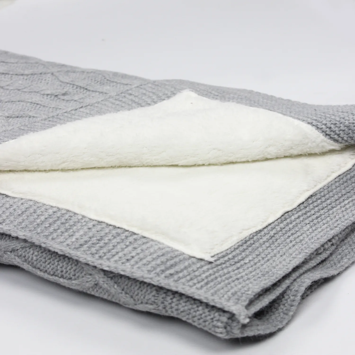 Bistyle Battaniye Welsoft Triko Winter Clothes 80x95cm Koyu Gri