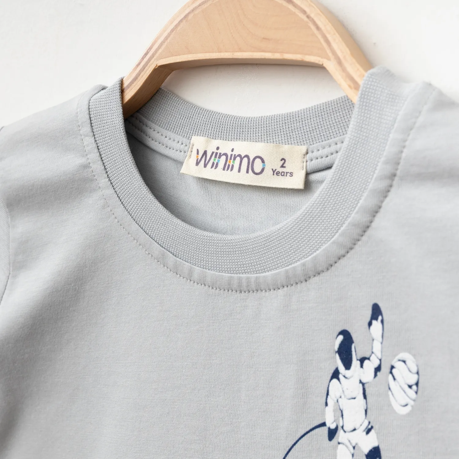 Winimo T-Shirt Are There Yet Baskılı Boyalı Gri