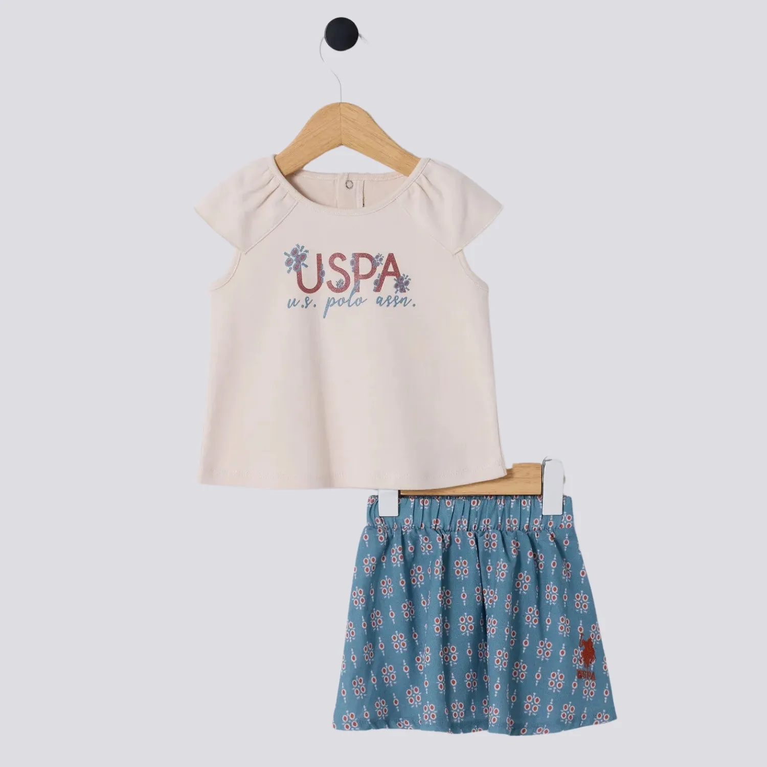 U.S. Polo 2li Takım Bej