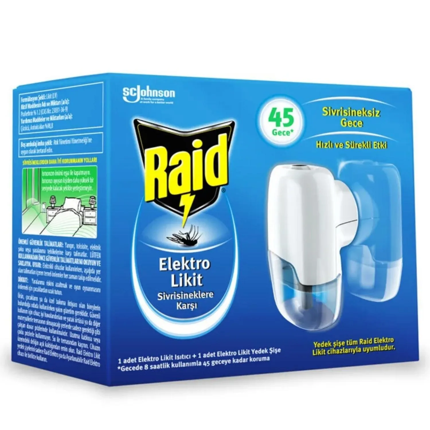 Raid Elektro Likit 45 Gece Sistem 35 ml